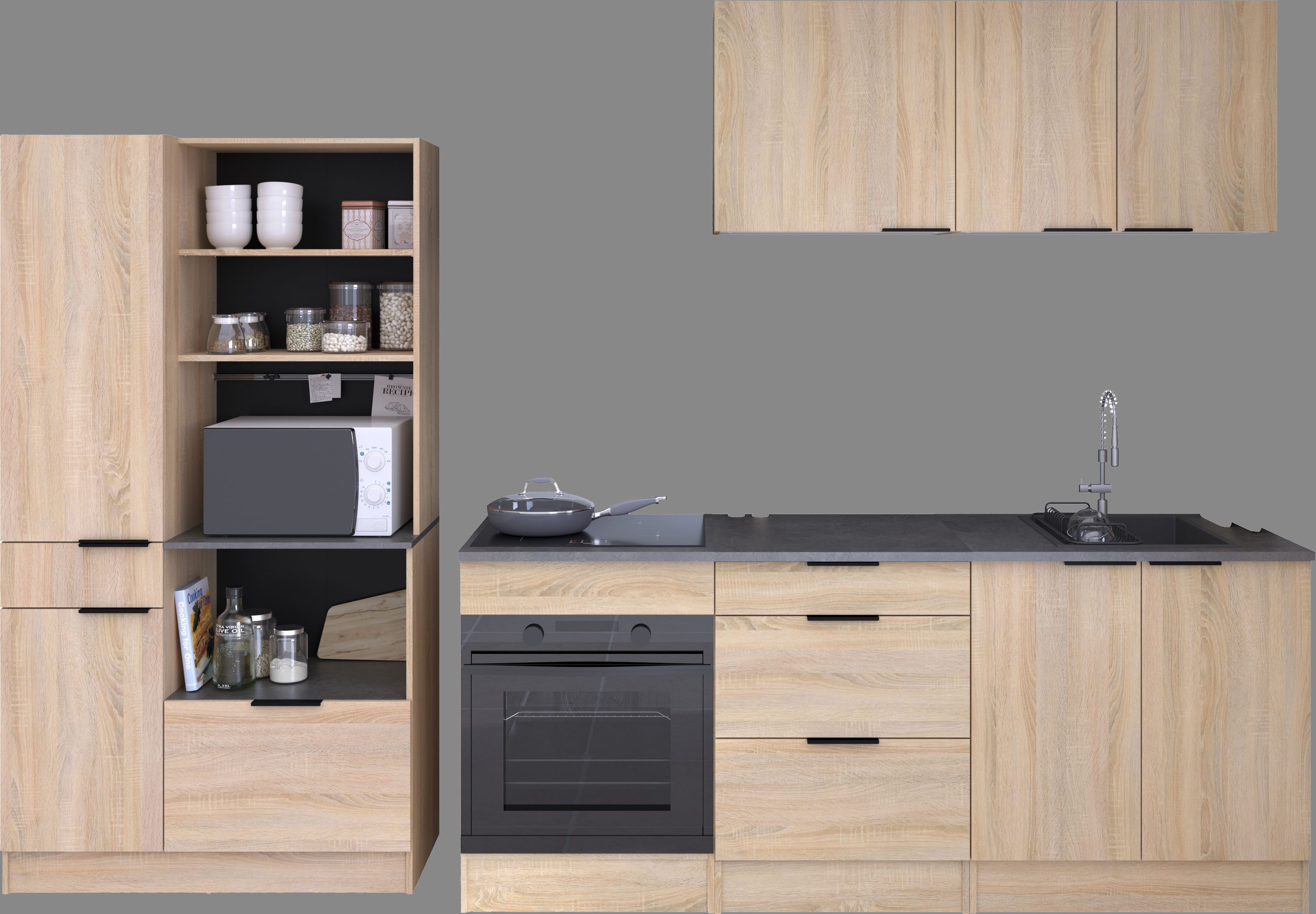 Schrank-Set,Breite 300 cm, ohne E-Geräte