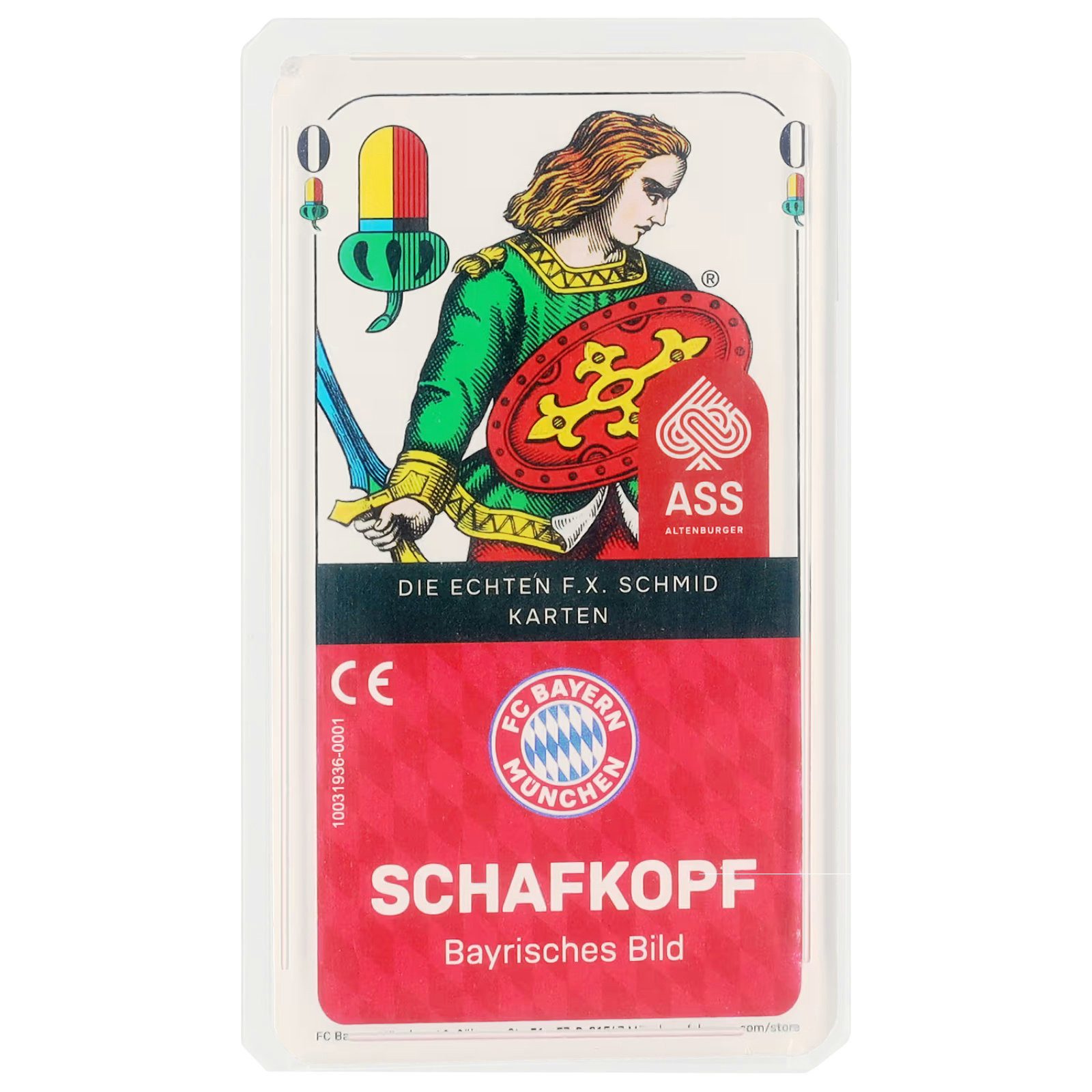 FC Bayern München Spielesammlung FC Bayern Spielkarten Schafkopf rot/weiß