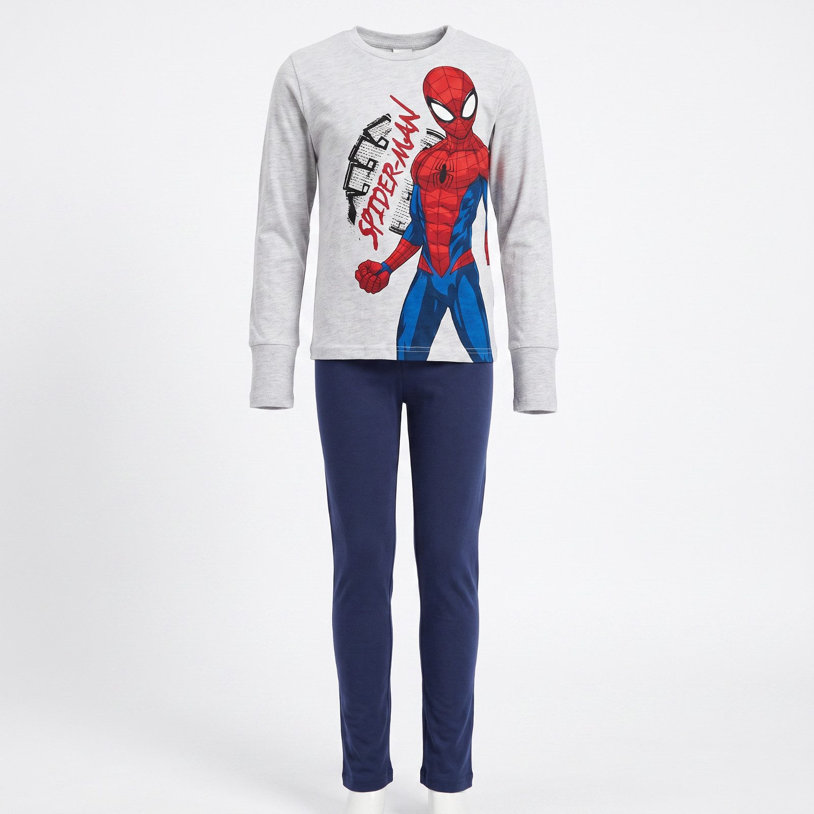 MARVEL Schlafanzug Marvel Spiderman Kinder Schlafanzug Pyjama Shirt Hose Gr. 122-128