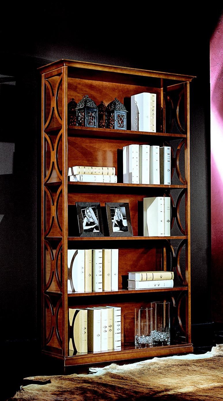 Xlmoebel Bücherregal Barocker Bücherschrank mit edlen Verzierungen in italienischem Design, 1-tlg., Hergestellt in Europa
