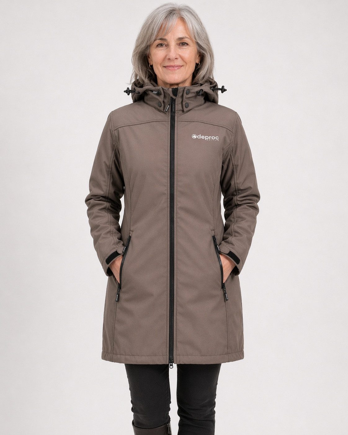 DEPROC Active Softshellmantel KEELE PEAK CS II Funktionsmantel, Outdoormantel auch in Großen Größen erhältlich
