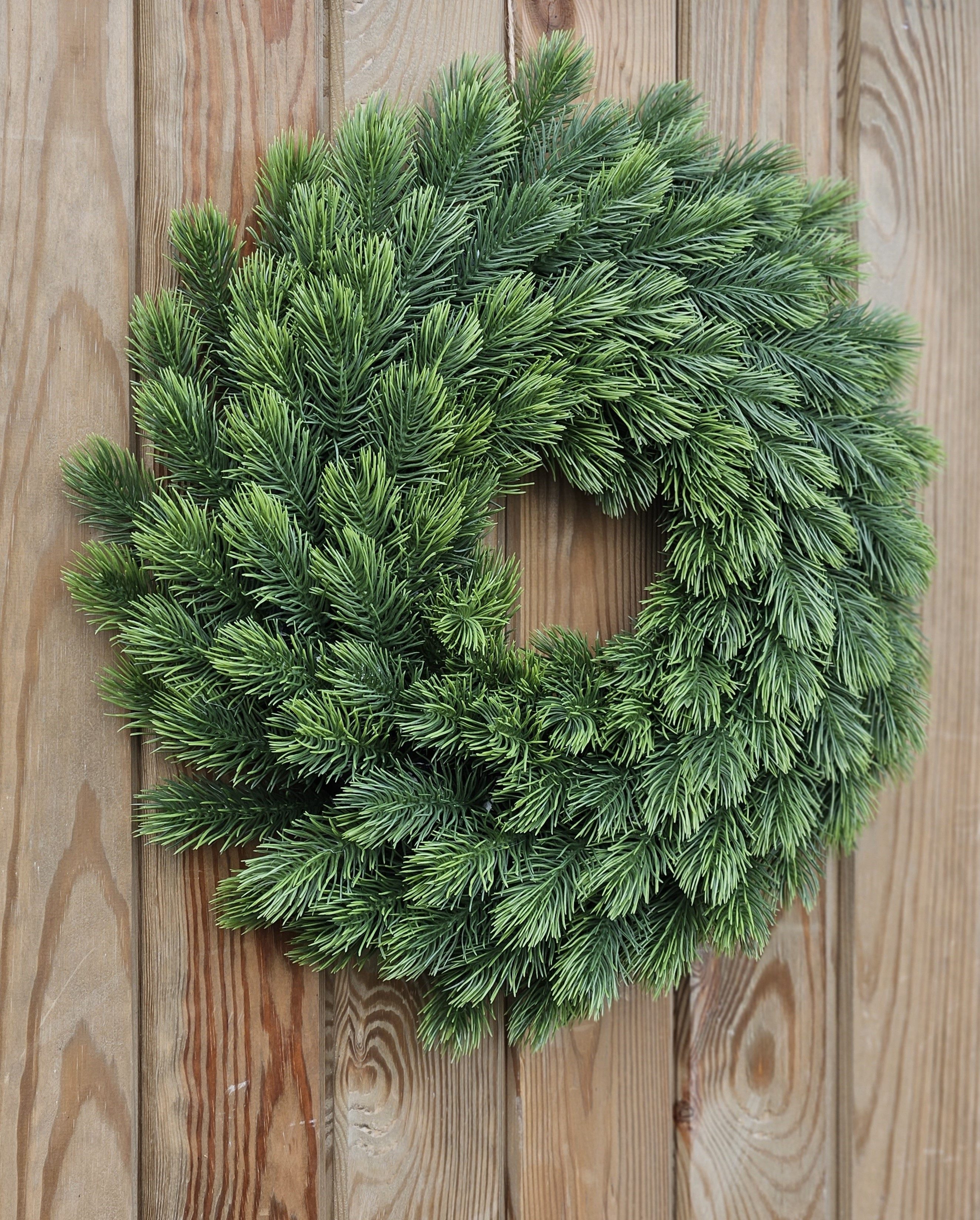 Meinposten Adventskranz Tannenkranz Weihnachtskranz künstlicher Deko-Kranz grün Ø 40cm