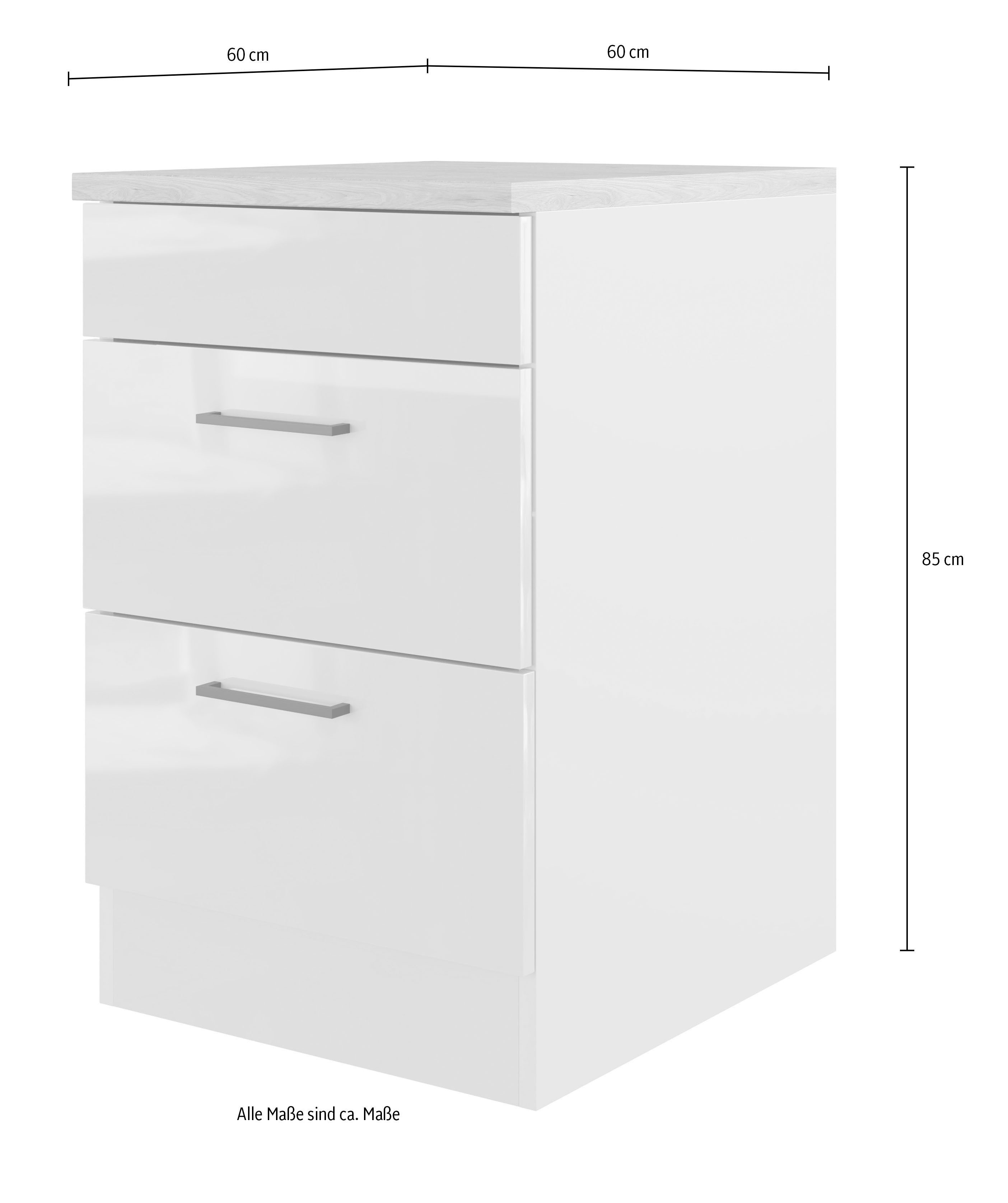 Flex-Well Kochfeldumbauschrank "Lund" (B x H x T) 60 x 85 x 60 cm, individu günstig online kaufen