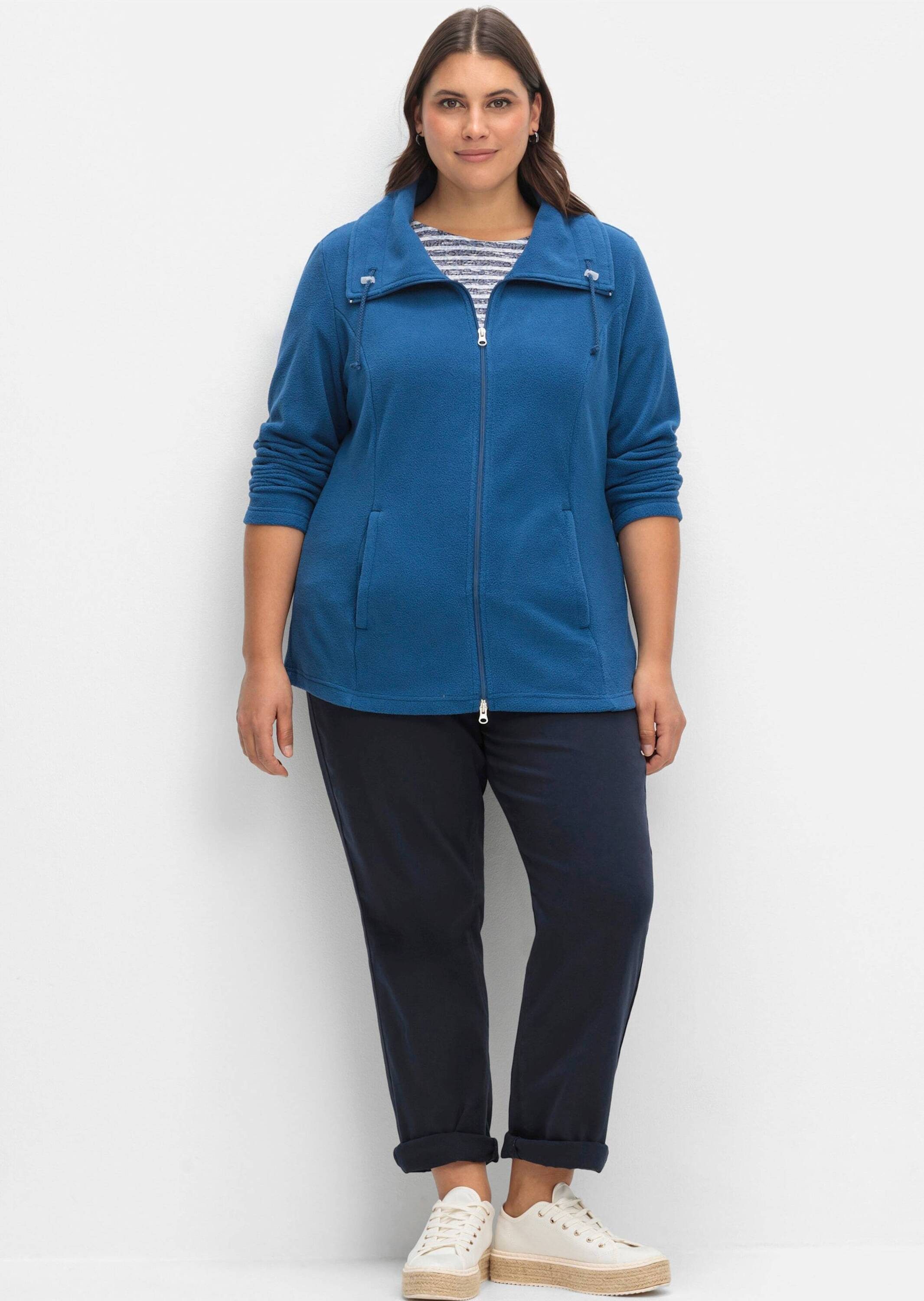 Sieh an! Fleecejacke Fleece-Jacke Langarm günstig online kaufen