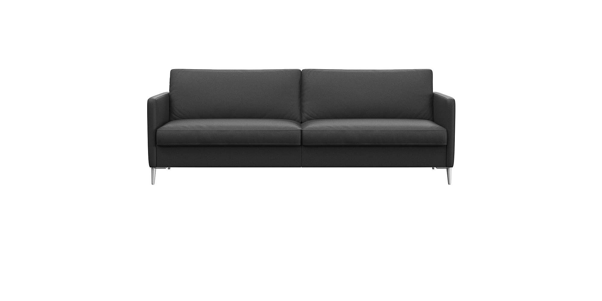FLEXLUX 3-Sitzer Fiore, super Sitzkomfort durch Kaltschaum im Sitz, schmale Armlehnen, Füße Alu