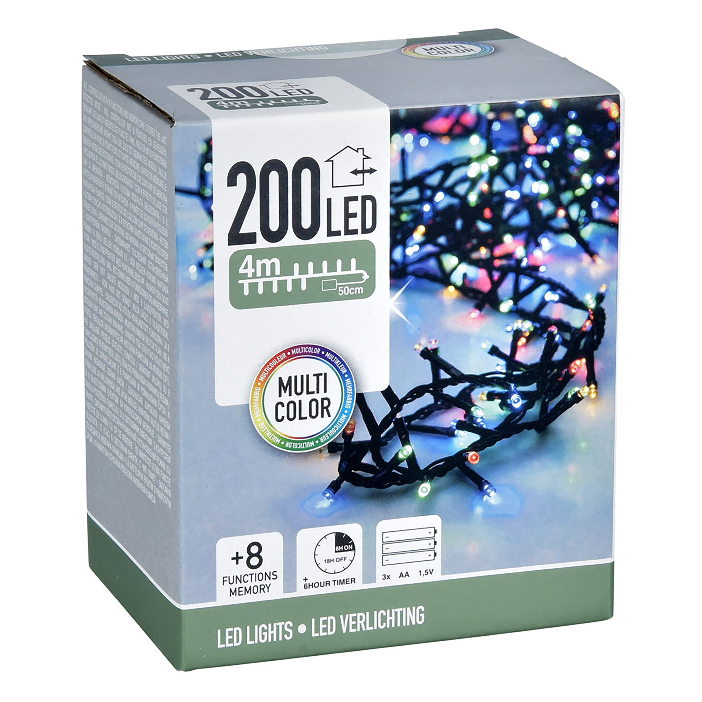 Spetebo LED-Lichterkette LED Lichterkette mit 8 Leuchtfunktionen, 200-flamm günstig online kaufen