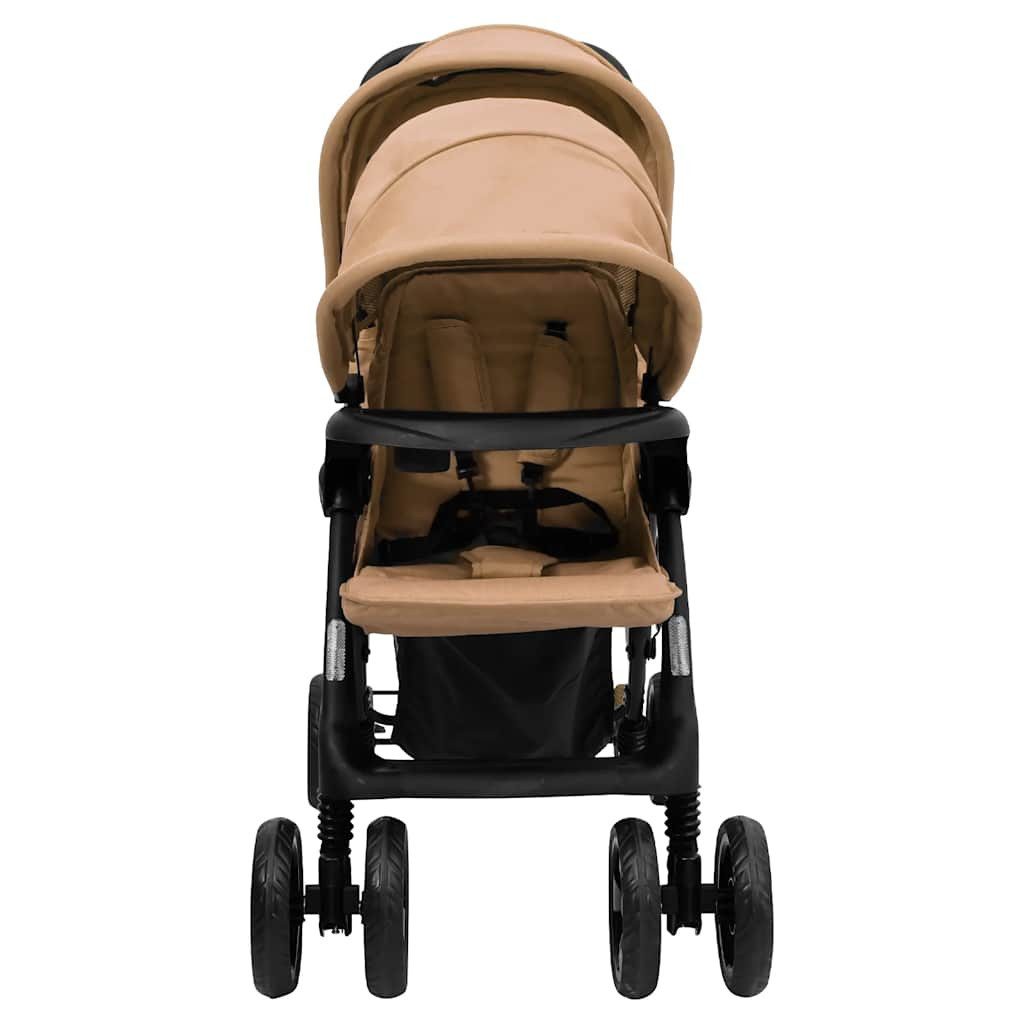 vidaXL Zwillingswagen Taupe - Bild 3