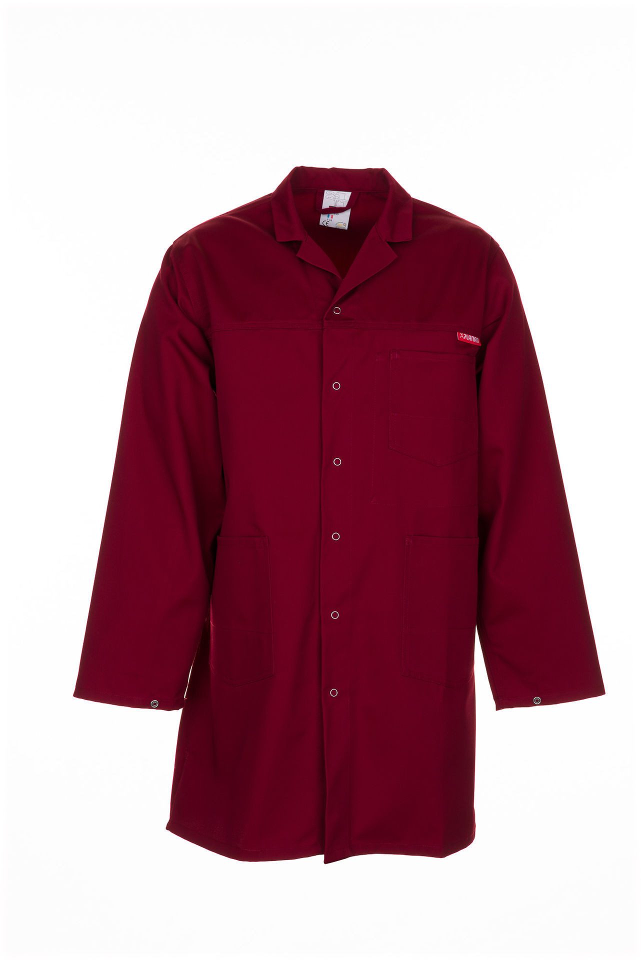 Planam Arbeitsjacke PLANAM Herren Berufsmantel MG-260 Revers Reißfest Bordeaux
