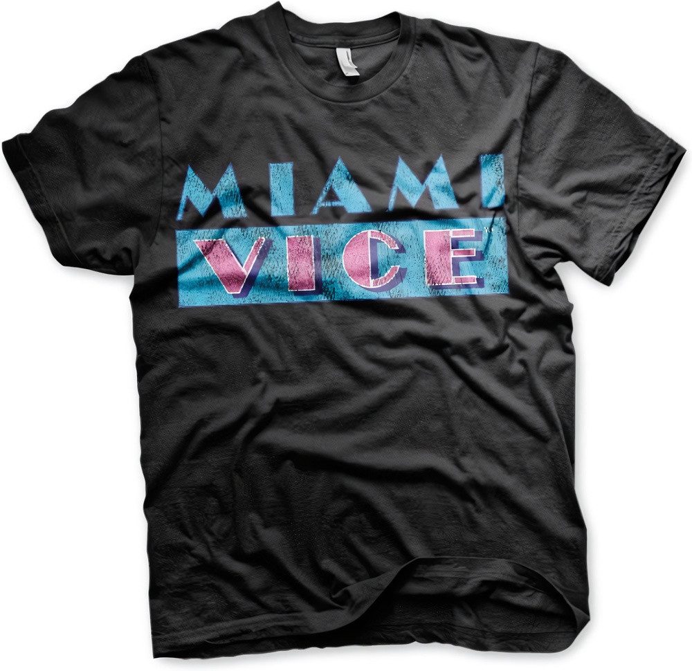 Miami Vice T-Shirt Distressed Logo T-Shirt
