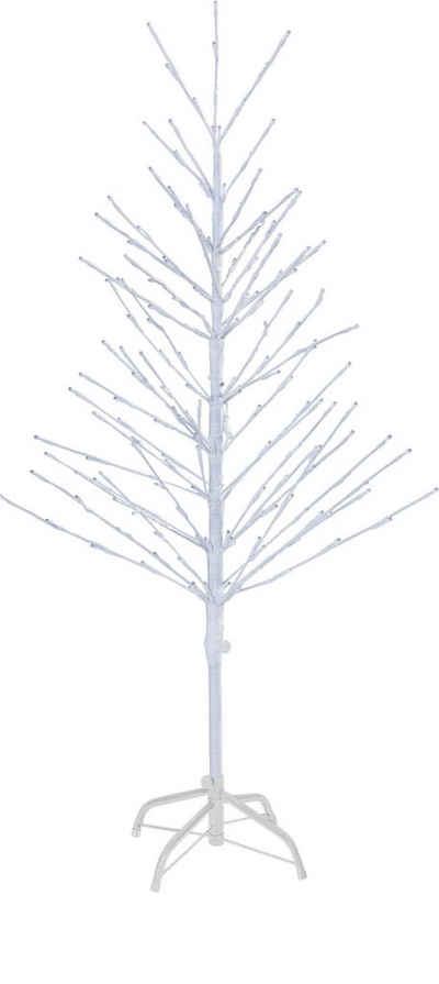 Northpoint Dekobaum LED Lichtbaum Weiß Weihnachtsdeko 200 LEDs 3000K 120cm hoch