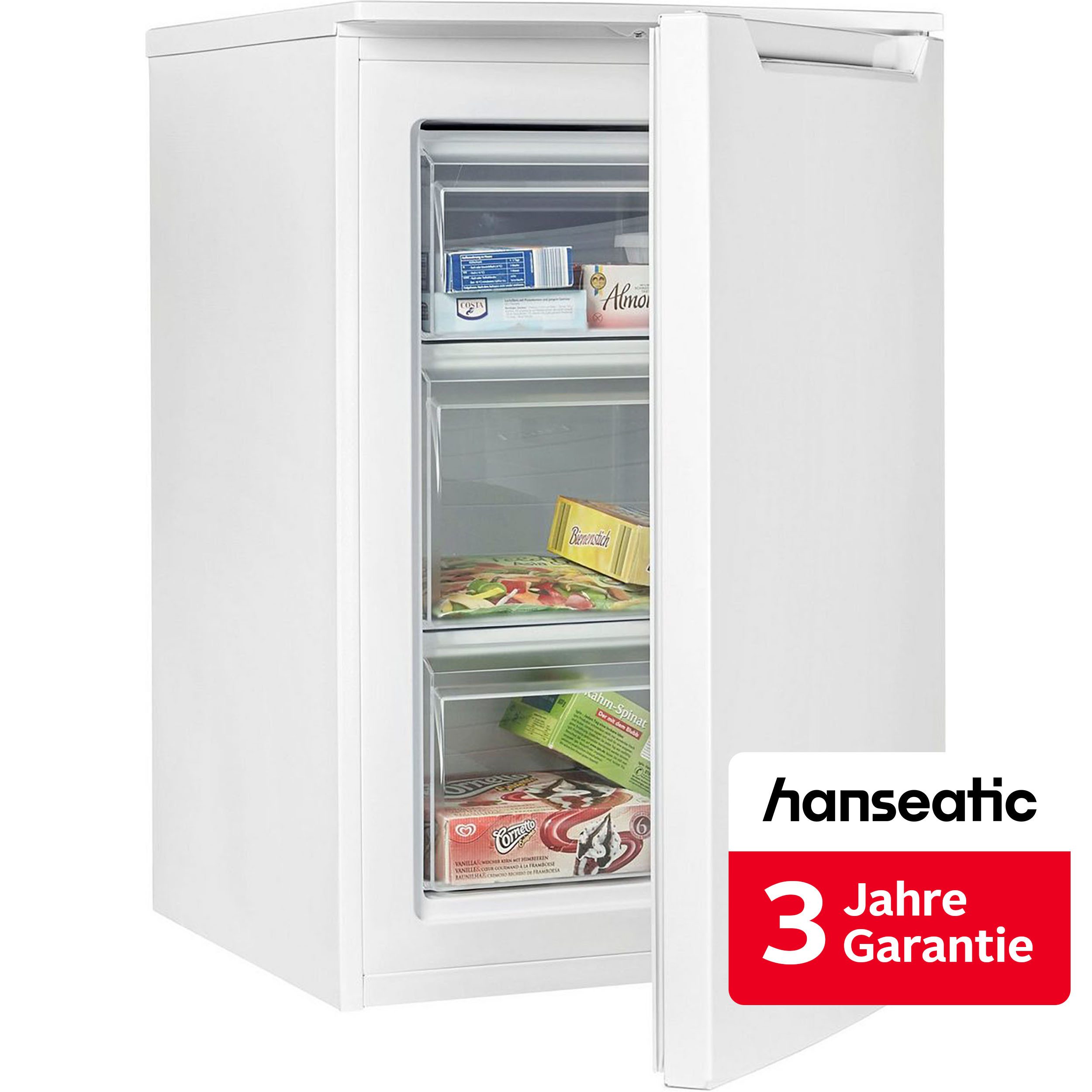 Hanseatic Gefrierschrank HGS8555BW, 85 cm hoch, 55 cm breit, inkl. 3 Jahre Herstellergarantie
