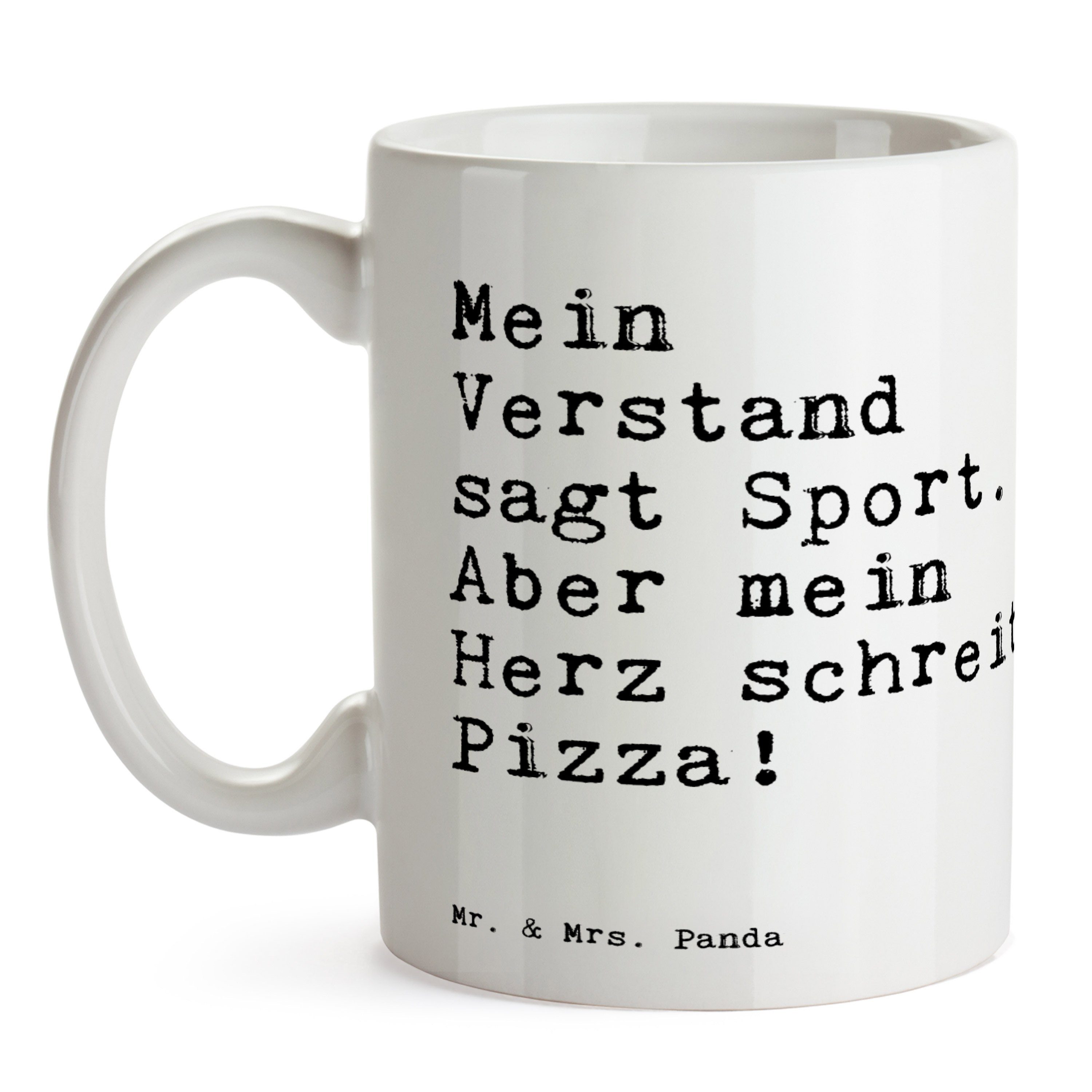 Geschenk, - Mein & sagt Keramik Abnehmen, Mr. Sport.... Weiß Tasse Ta, - Mrs. Geschenk Panda Verstand
