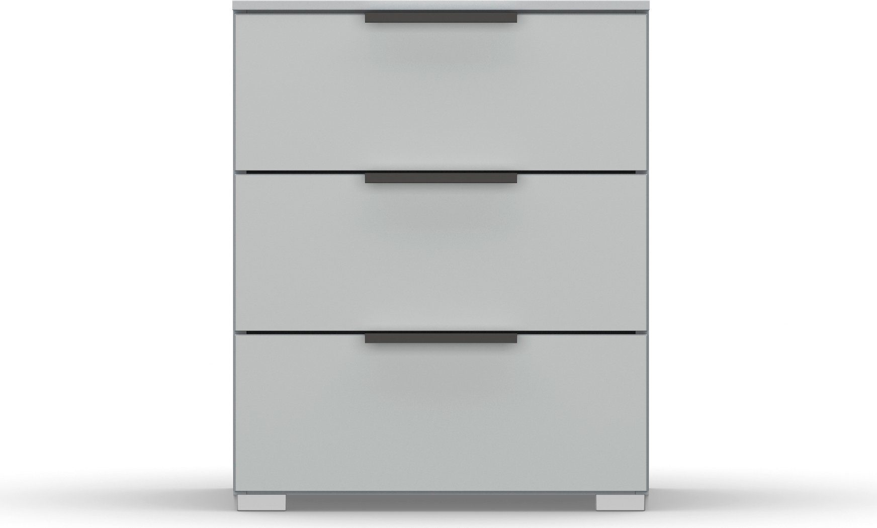 rauch Nachtkommode Nachttisch Nachtkonsole Nachtschrank SKAT MERIDIAN (inkl. SOFT-CLOSE-FUNKTION), mit 3 Schubladen in elegantem Design MADE IN GERMANY
