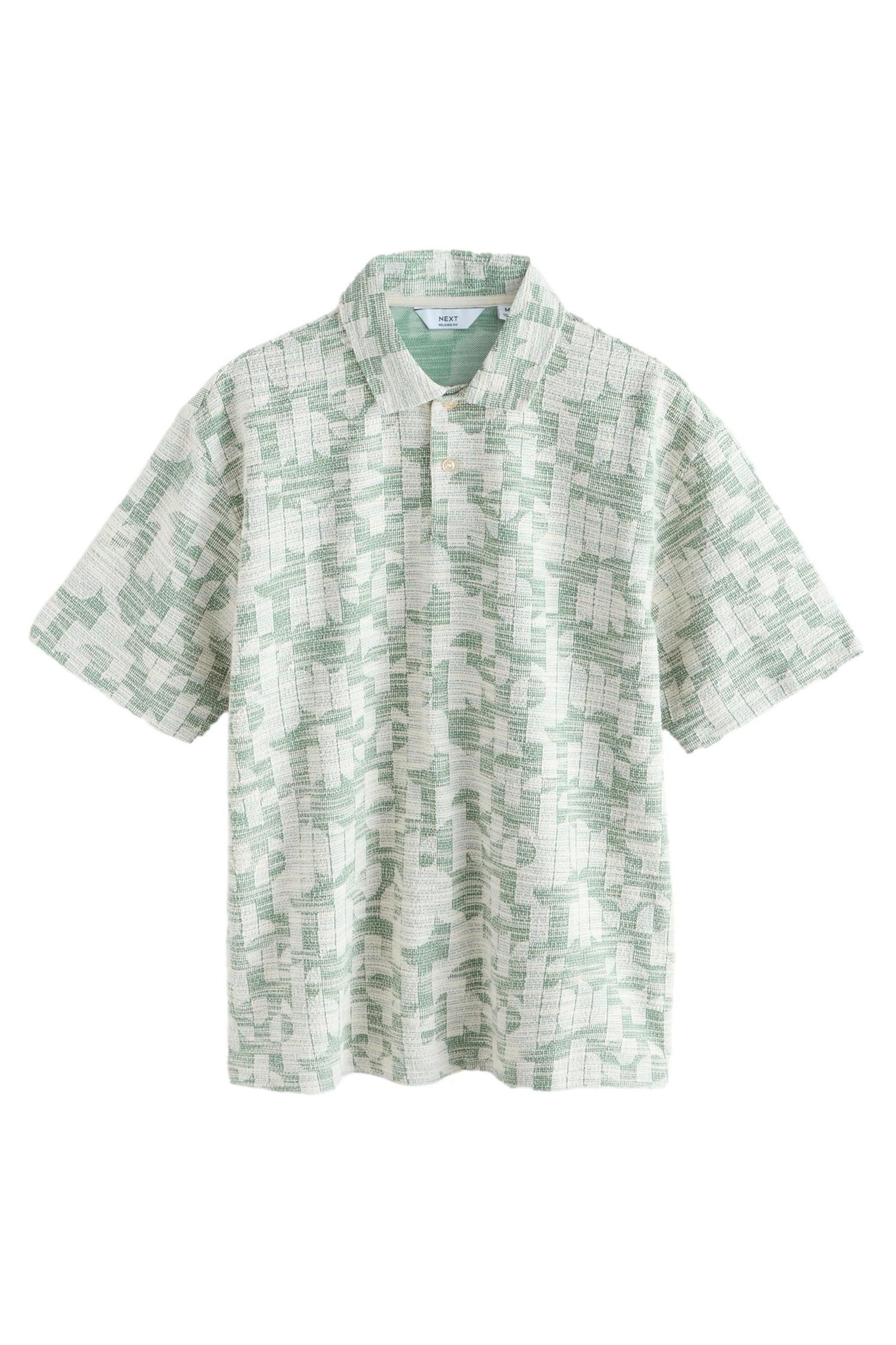 Next Poloshirt Kurzärmeliges Polohemd mit Struktur (1-tlg)