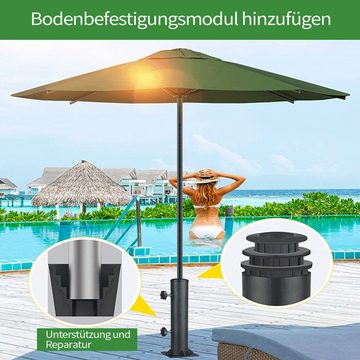 Amissz Schirmständer Schirmstangen-Ständerrohr-Set,Schirmständer-Rohrhalter