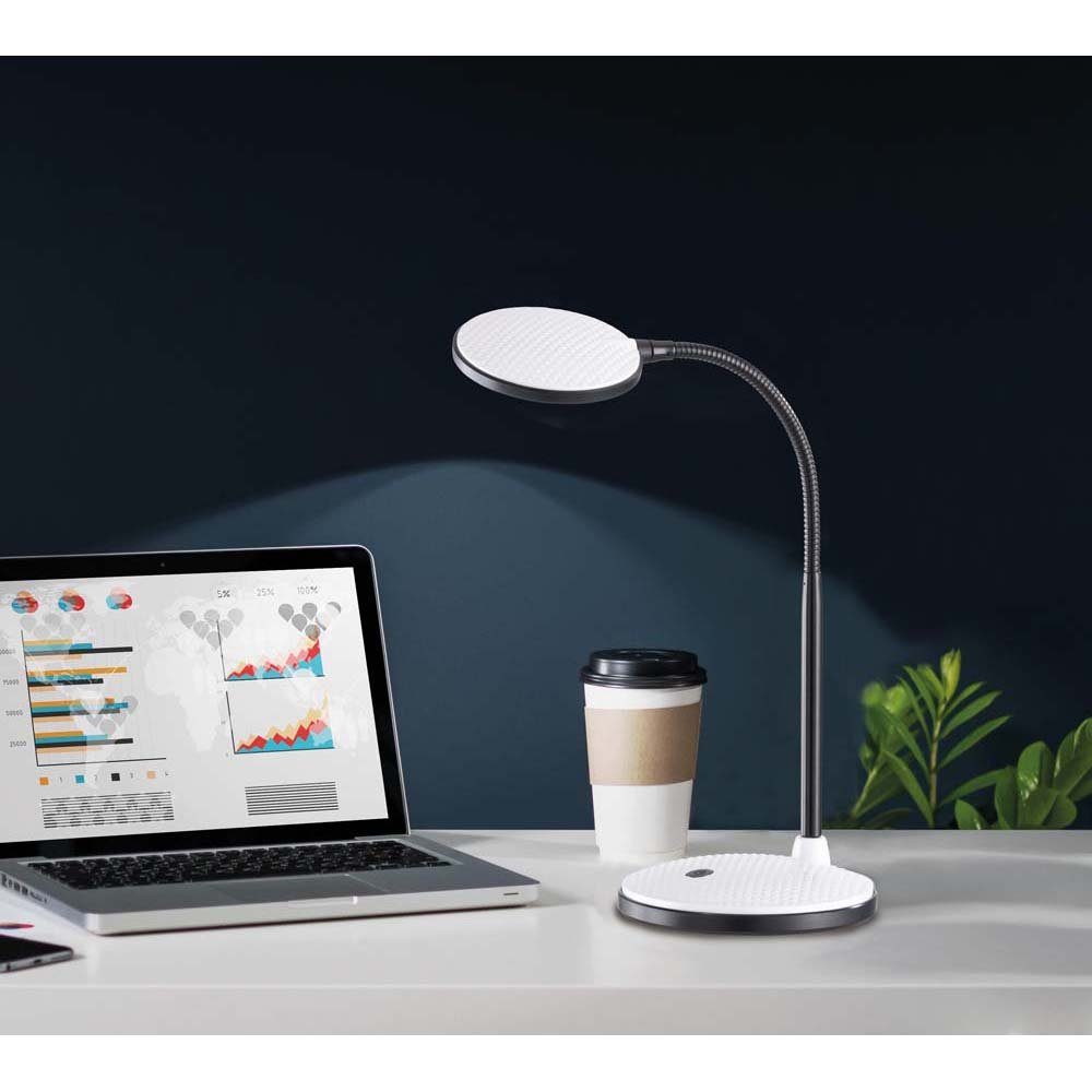 etc-shop LED Tischleuchte, LED-Leuchtmittel fest verbaut, Warmweiß, Schreibtischleuchte Tischlampe Nachttischleuchte flexibel LED