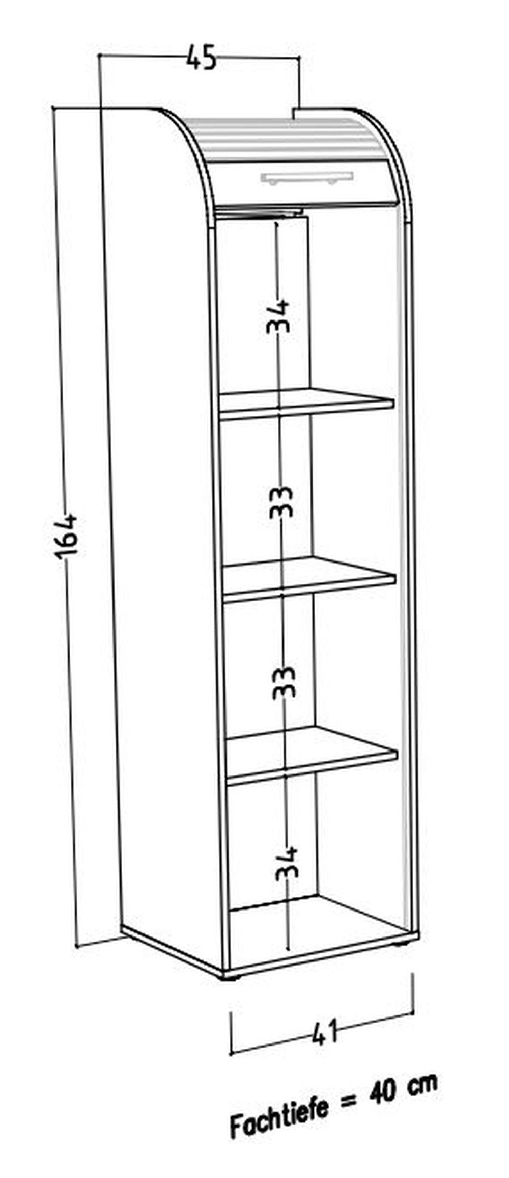 möbelando Jalousieschrank Organizer 45 x 164 günstig online kaufen