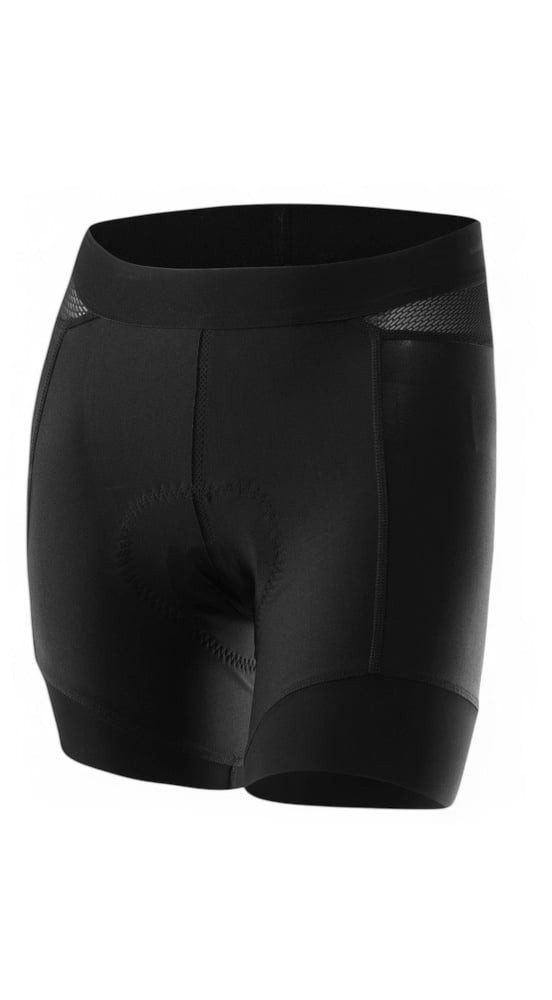 Fahrradhose Cycling Light Hotbond Short (enganliegend, nahtlos) kurz schwarz Damen
