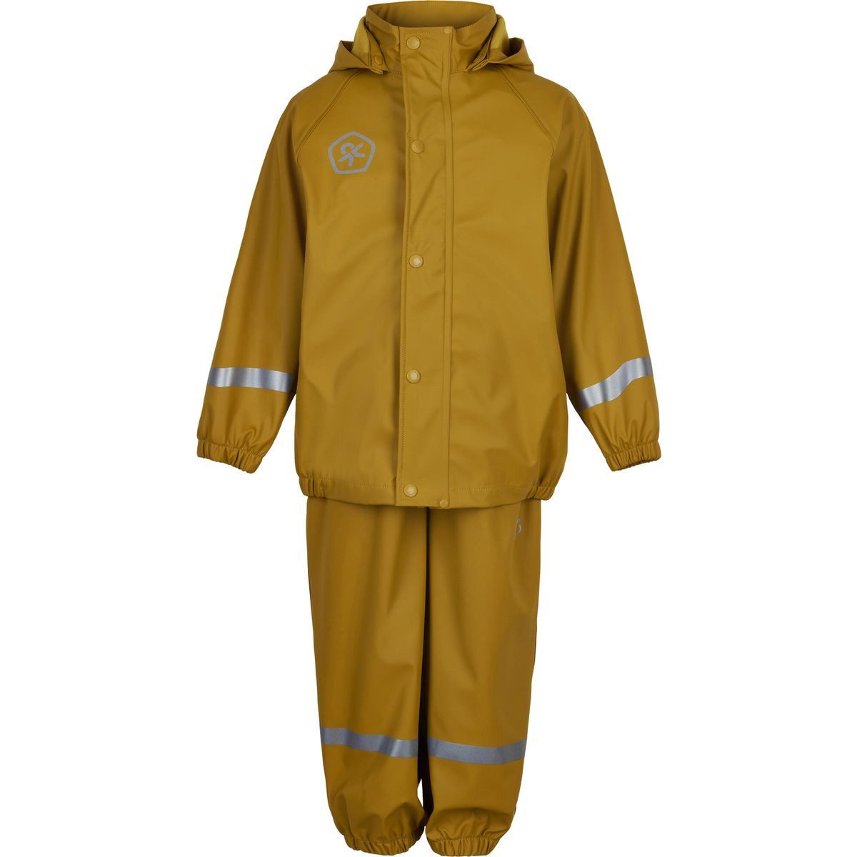 COLOR KIDS Hardshelljacke Rain Set Solid PU 5967 Wasserdichtes und reflektierendes Regenbekleidungsset aus recyceltem