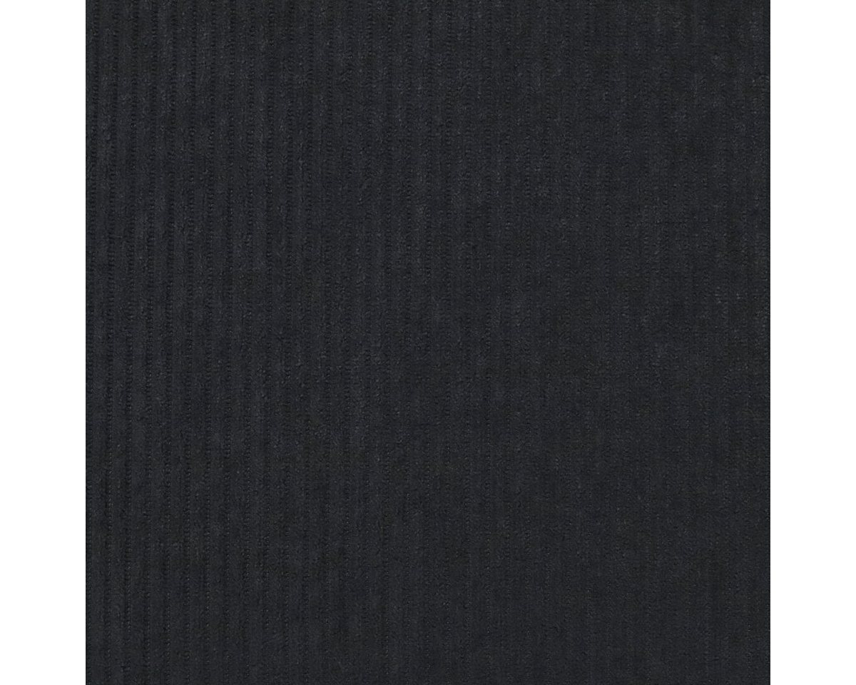 Thumbnail - Stofferia Stoff Polsterstoff Cord Munro Schwarz, Breite 140 cm, Meterware