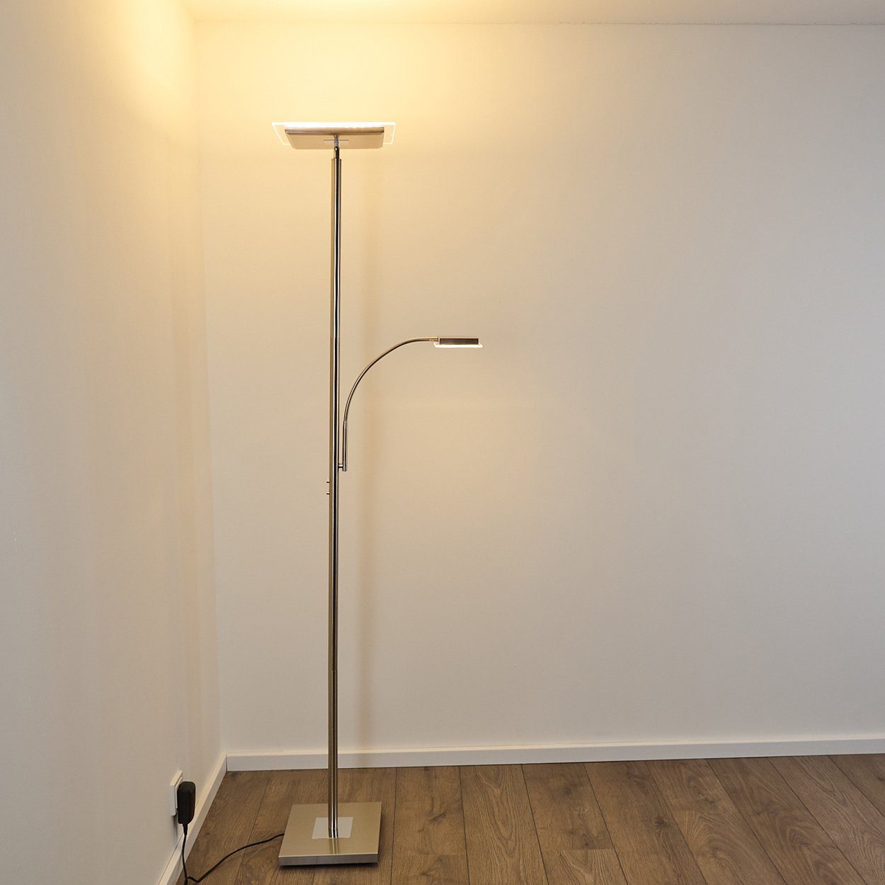 Stand Steh Wohn Zimmer Schlaf Boden Design Lese hofstein LED Deckenfluter Touchdimmer Lampen