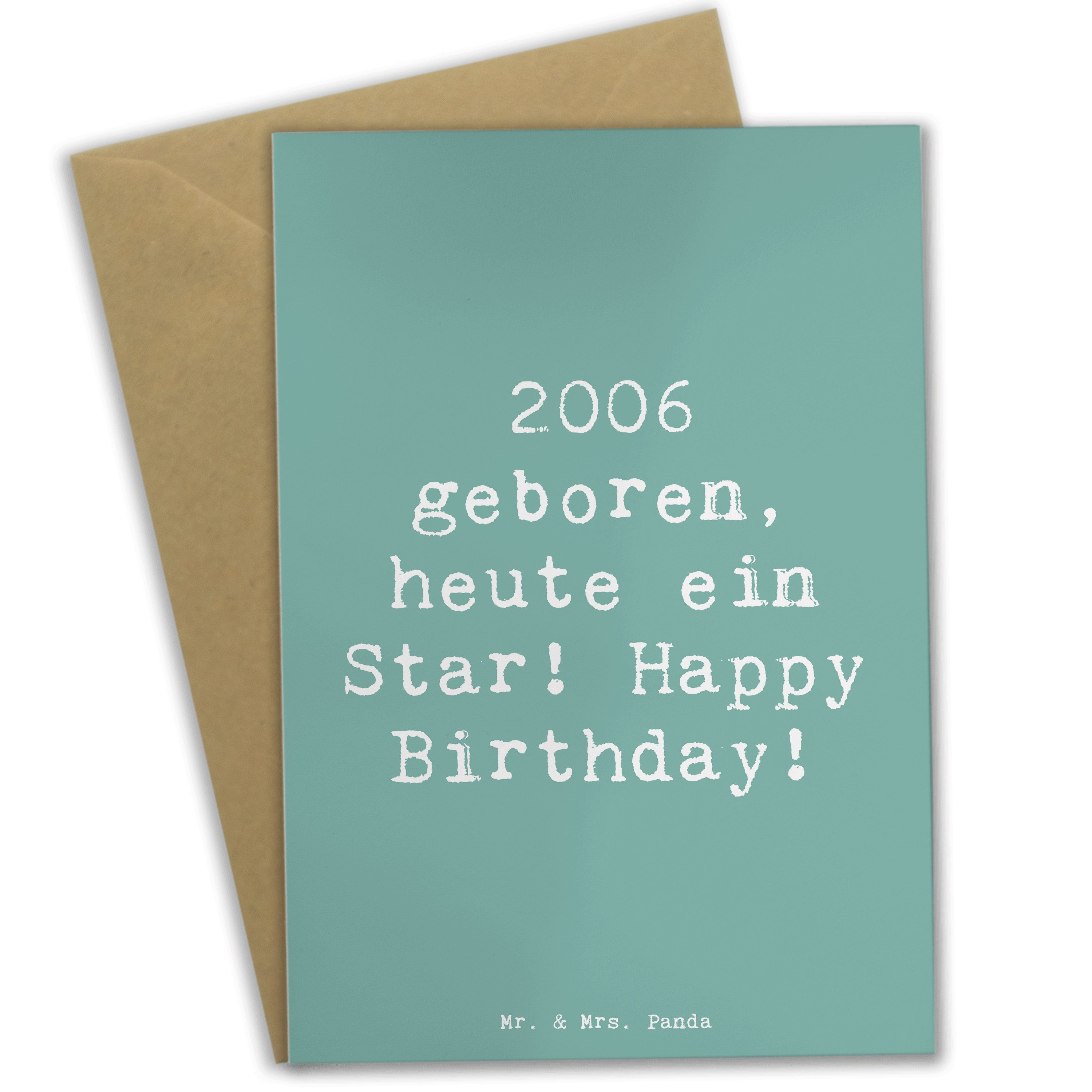 Grußkarte 2006 Geburtstag Star - Meeresbrise - Geschenk, heute ein Star, Geburt