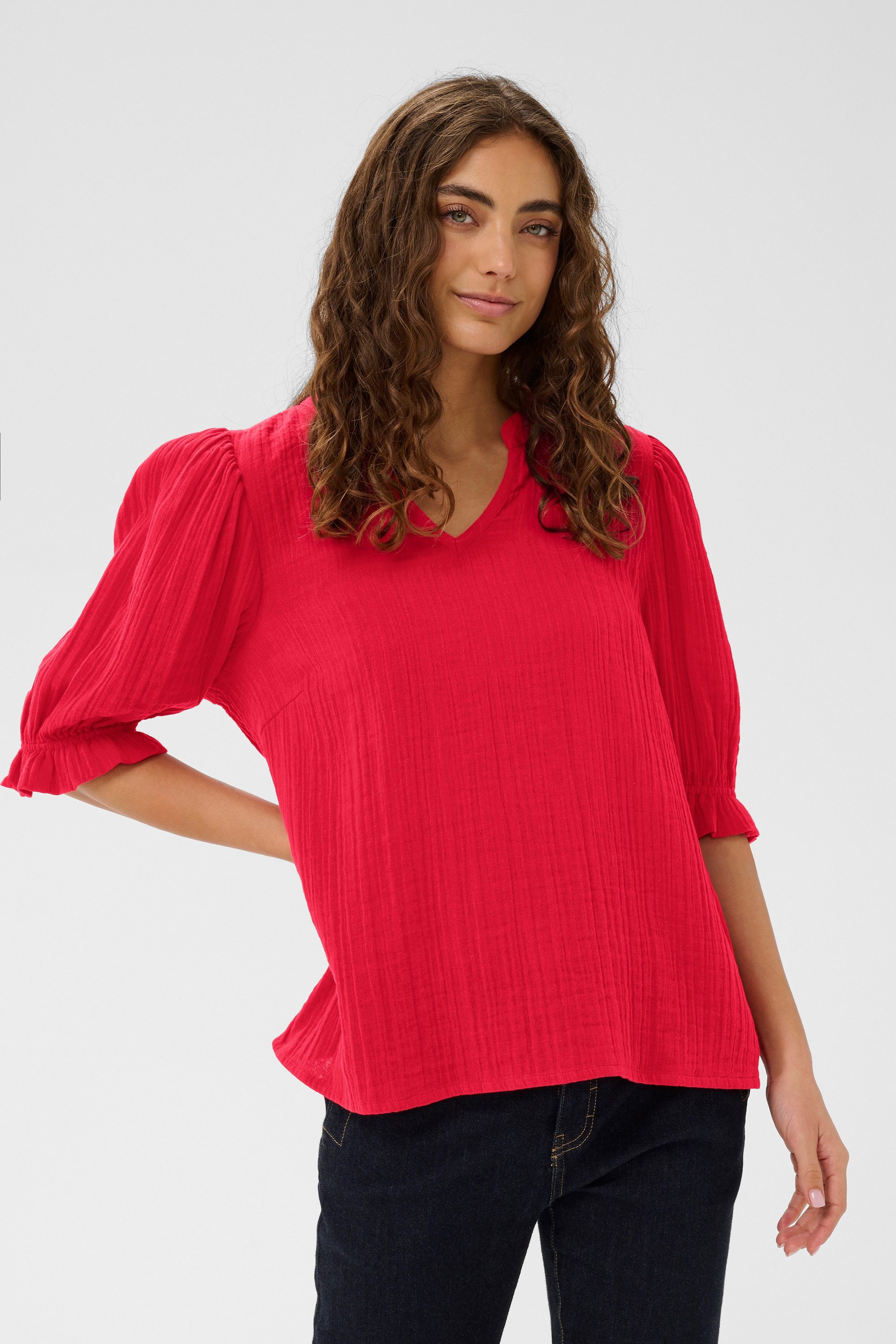 Kurzarmbluse Kurzarm-Bluse CUtala