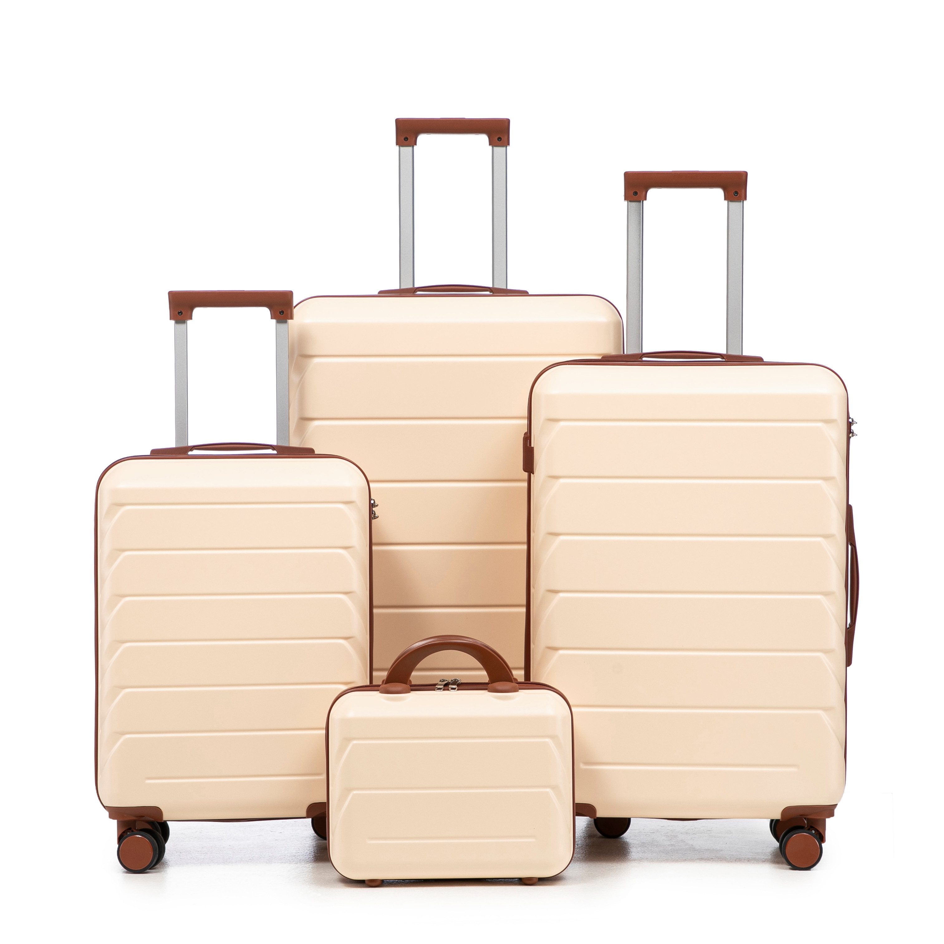 i@home Trolley Reisekofferset, 4 Rollen, 4-teiliges ABS Kofferset 14+19+24+ günstig online kaufen
