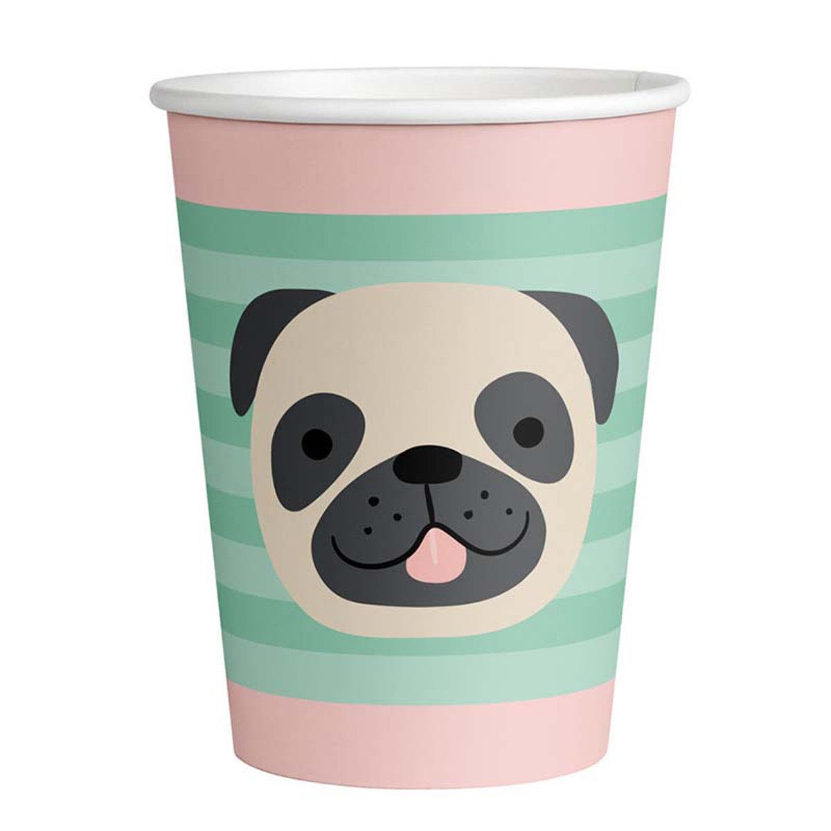 Einwegbecher Pappbecher Hello Pets 250ml/8Stk.