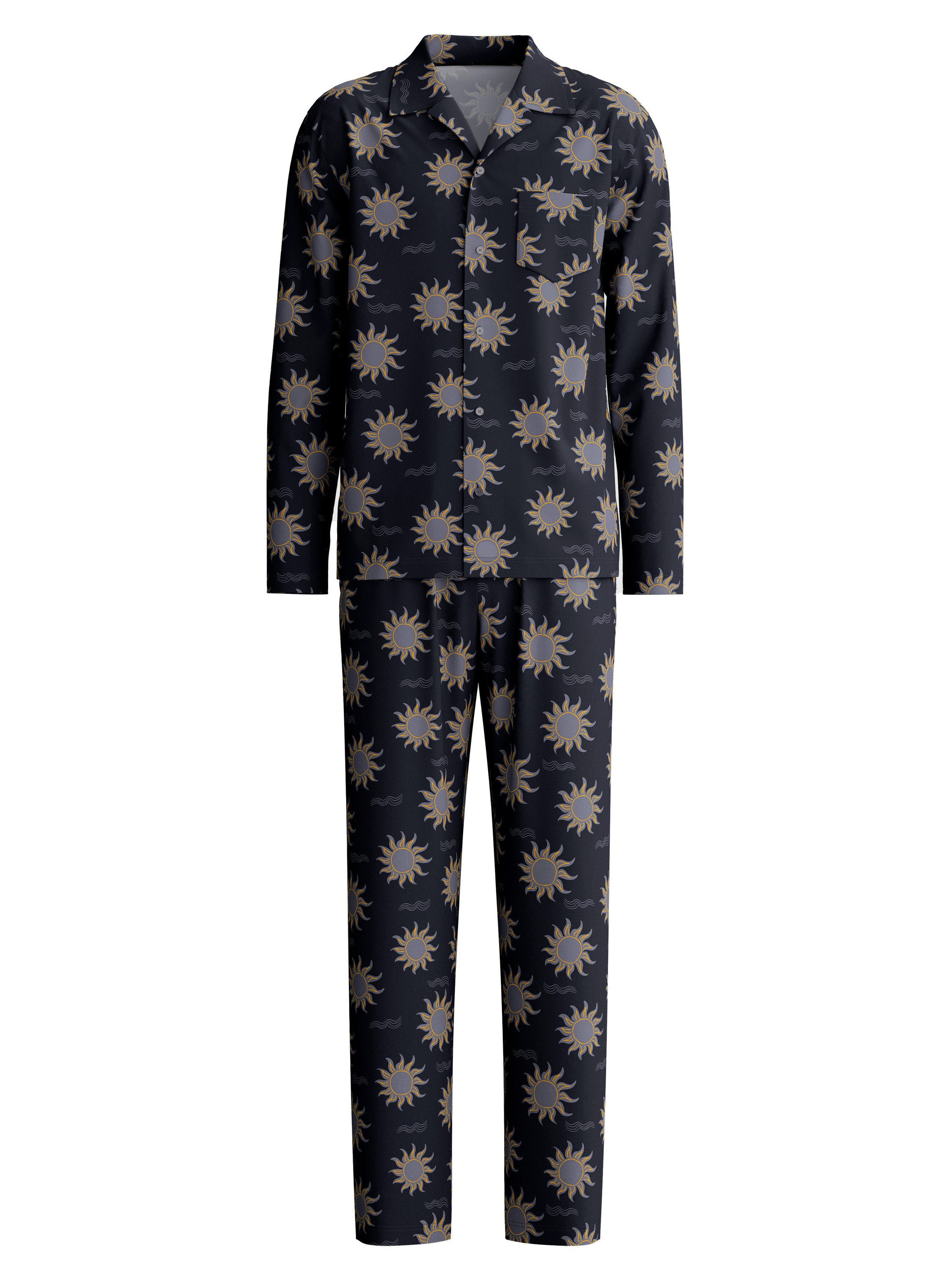 CALIDA Pyjama Relax Swiss Resort Herren (2 tlg) weich, formstabil und bequem