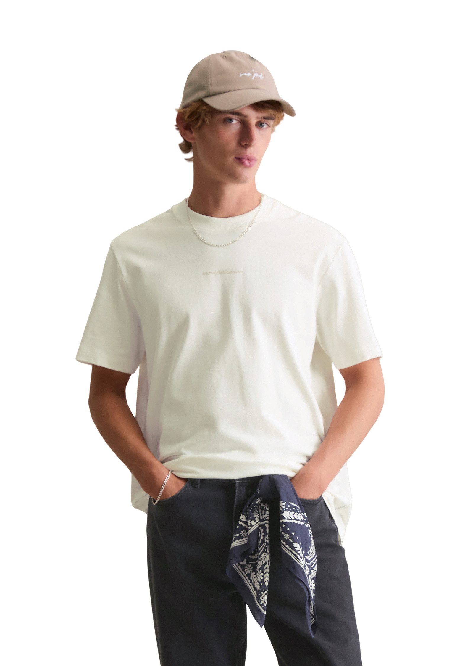 Marc O'Polo DENIM T-Shirt aus mittelschwerem Bio-Baumwoll-Jersey