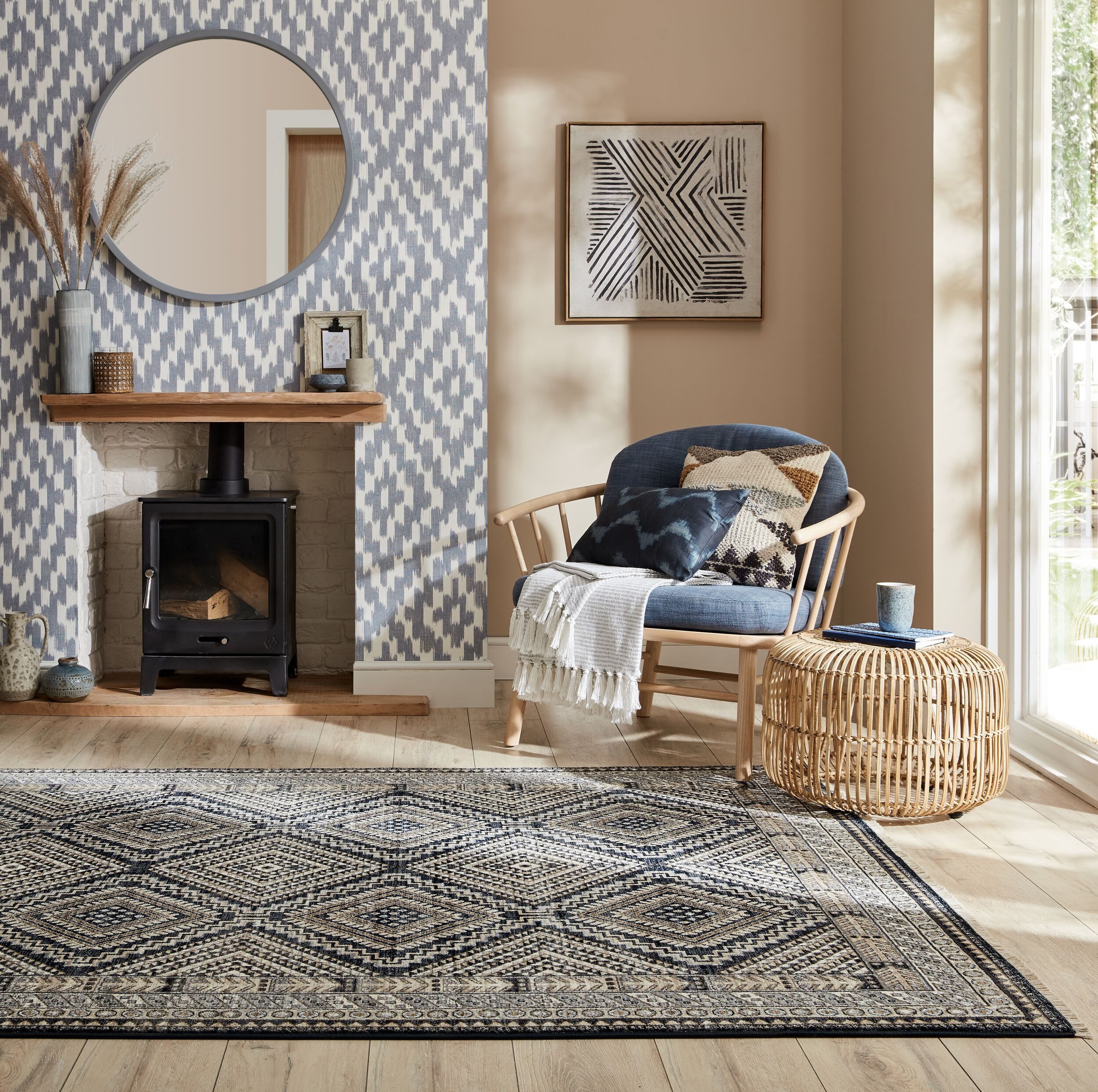 FLAIR RUGS Teppich Arianna Jute, rechteckig, Höhe: 8 mm, Jute Teppich