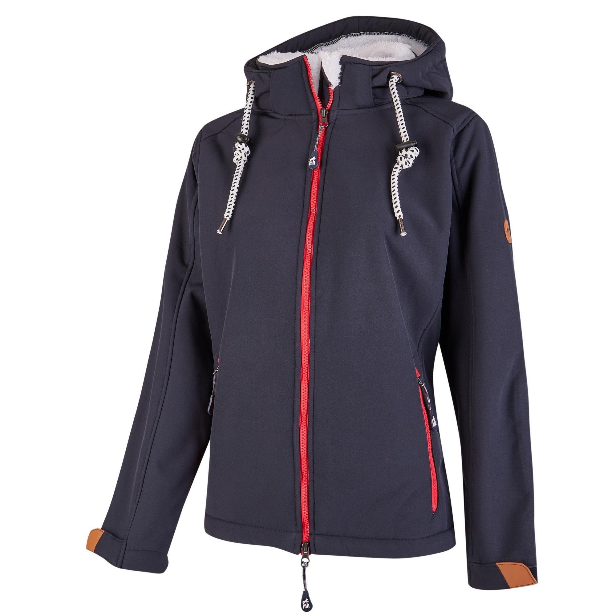 Softshelljacke winddicht Damen wärmend, Michael Heinen navy