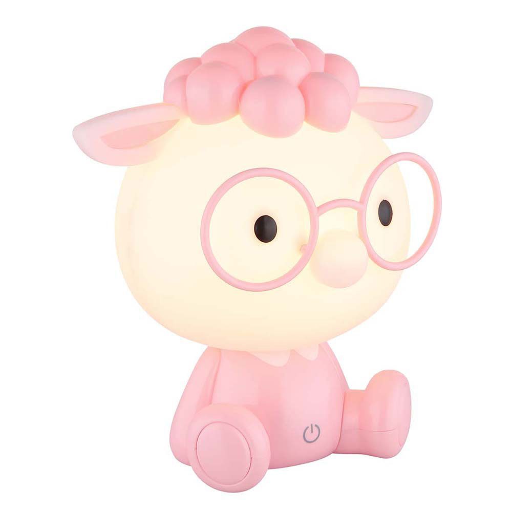 GLOBO LIGHTING LED Tischleuchte, LED-Leuchtmittel fest verbaut, Warmweiß, Tischleuchte Tischlampe Kinderzimmer Mädchen pink USB Touchdimmer