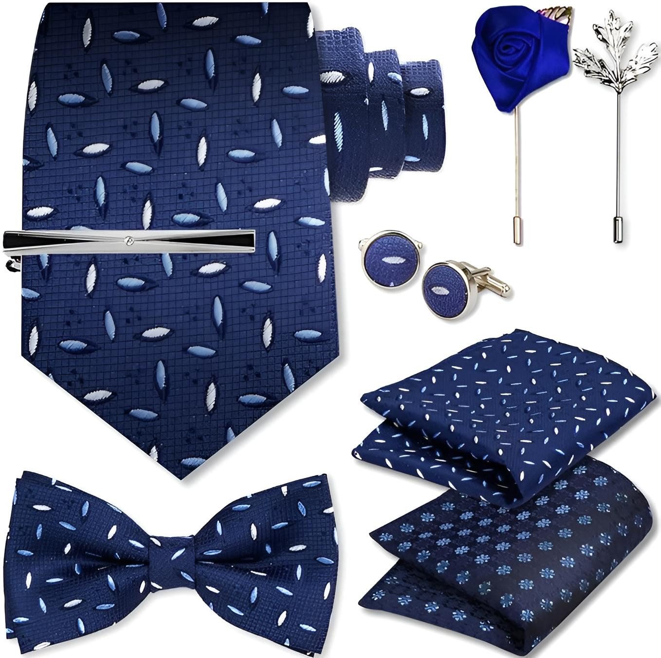 Diyarts Krawatte Hochzeitskrawatte (Fliegen Set mit, günstig online kaufen