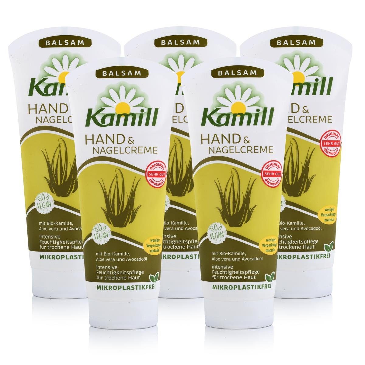 Kamill Hautcreme Kamill Hand & Nagelcreme Balsam 100ml - Handcreme Kamillenextrakt (5er