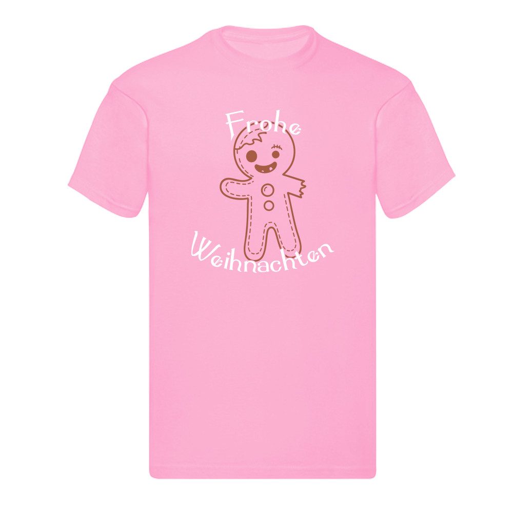 T-Shirt Frohe Weihnachten – Angefressener Lebkuchenmann