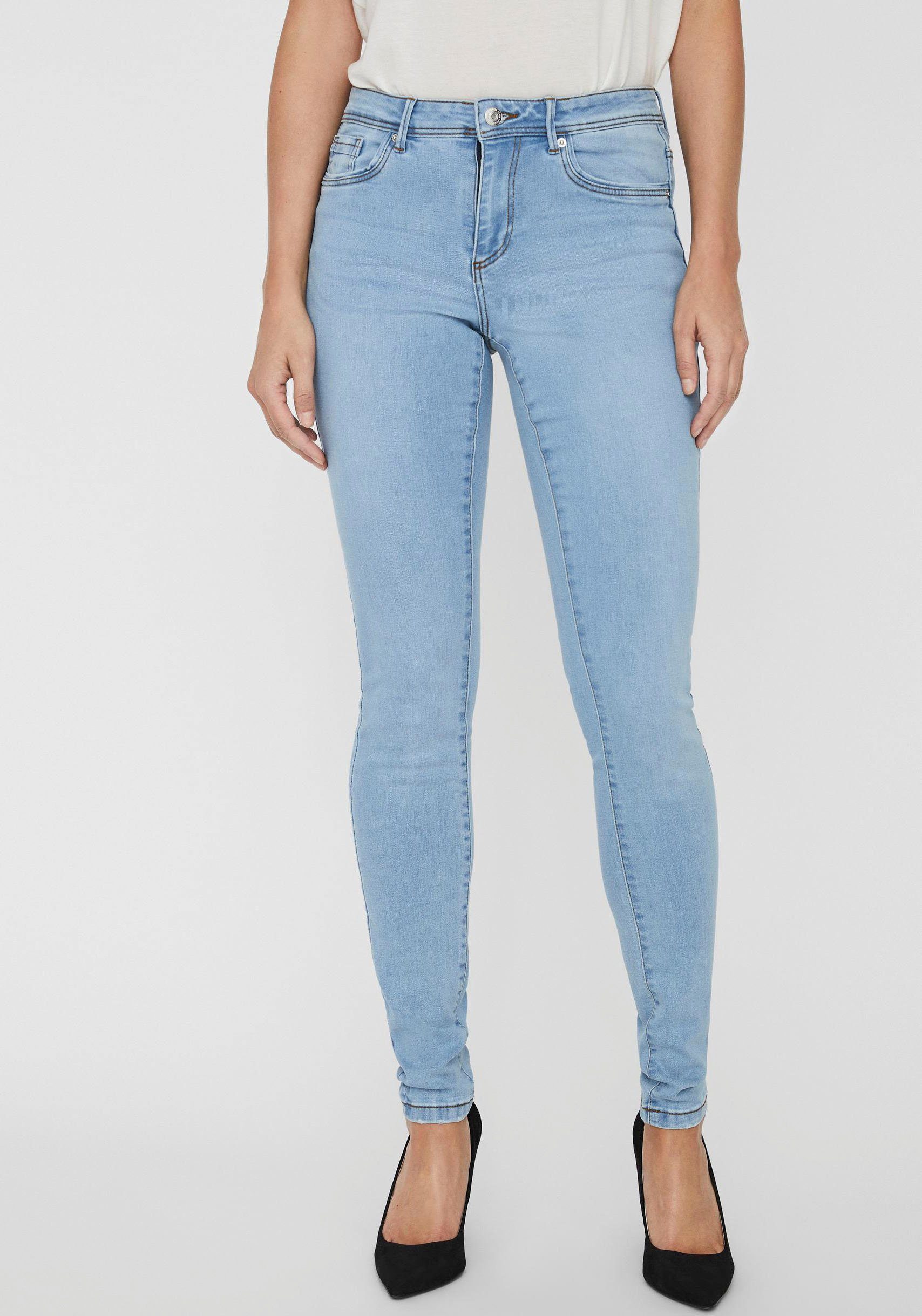 Skinny-fit-Jeans VMTANYA MR S PIPING JEANS VI352 GA NOOS