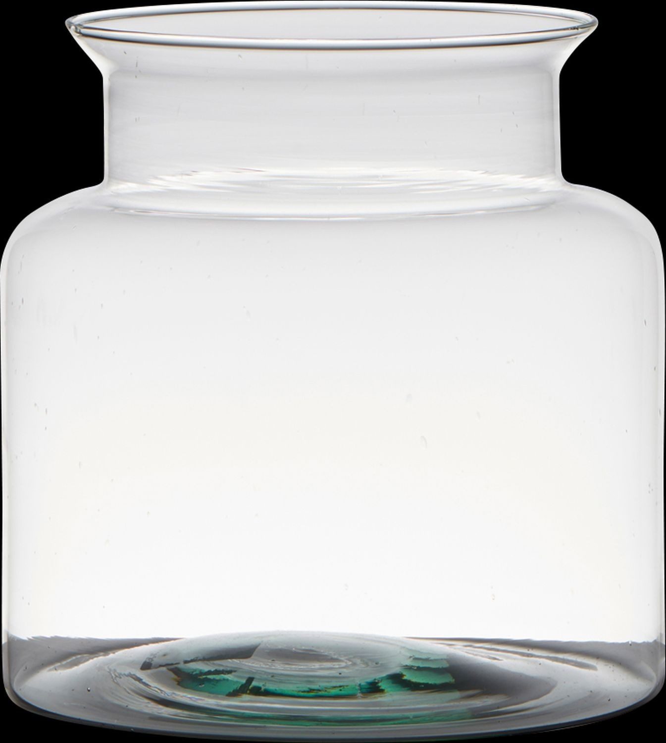INNA-Glas Kerzenhalter Windlicht Karin Earth aus Glas, recycelt, klar, 19cm, Ø19cm