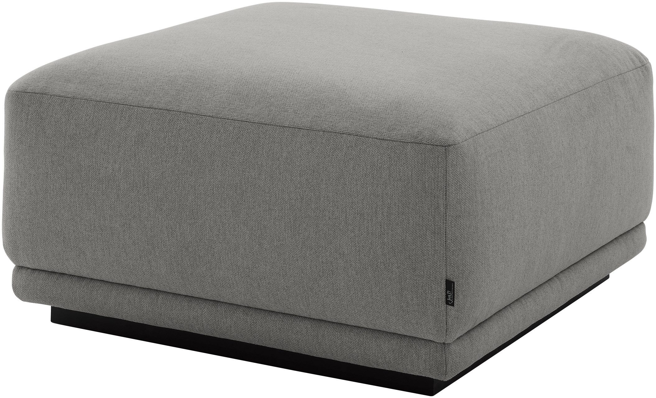 Musterring Hocker (1 St), mit Wellenunterfederung & HR-Kaltschaum, Holzrahmen in Schwarz