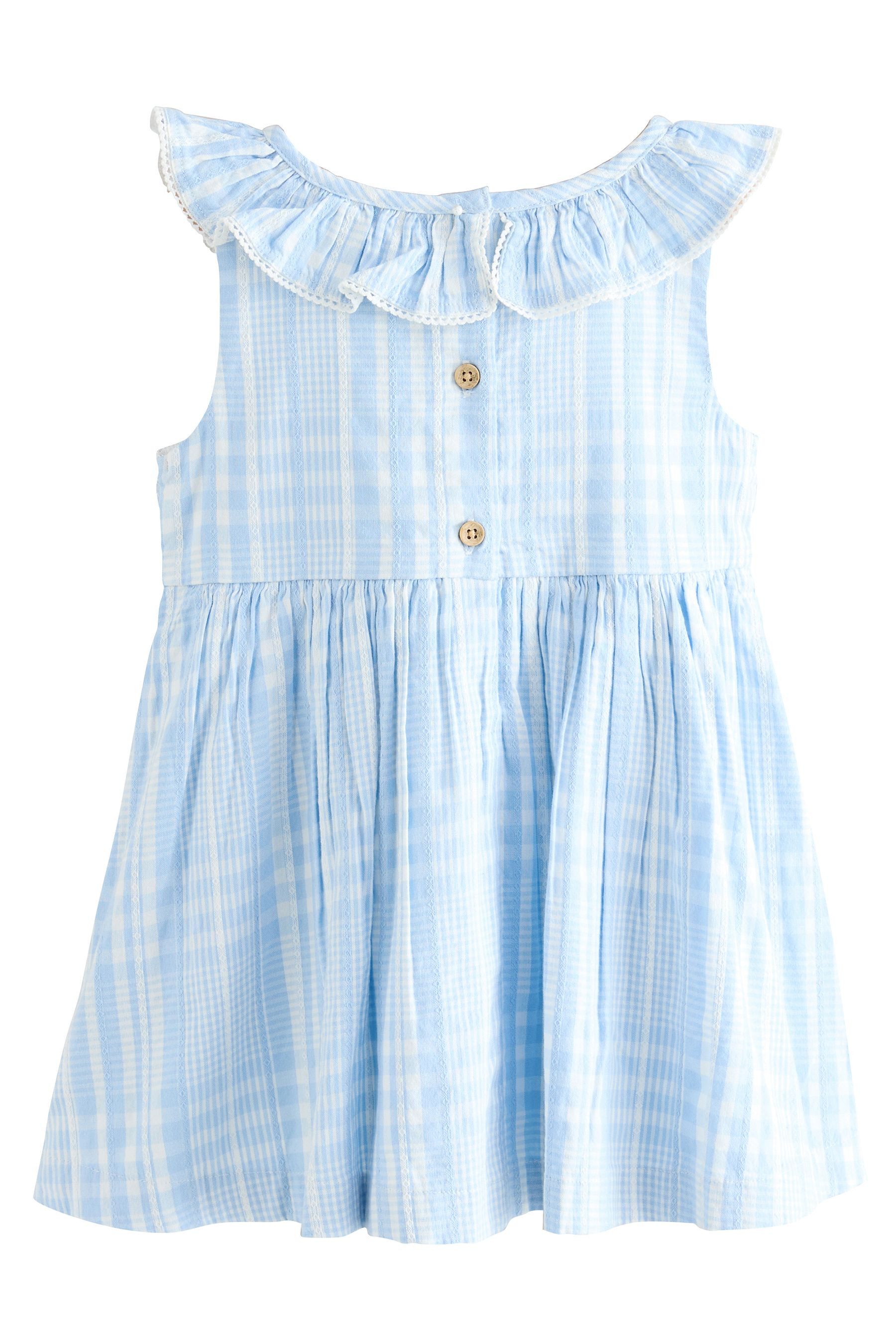 Next Sommerkleid Gesmoktes Kleid mit Kragen günstig online kaufen