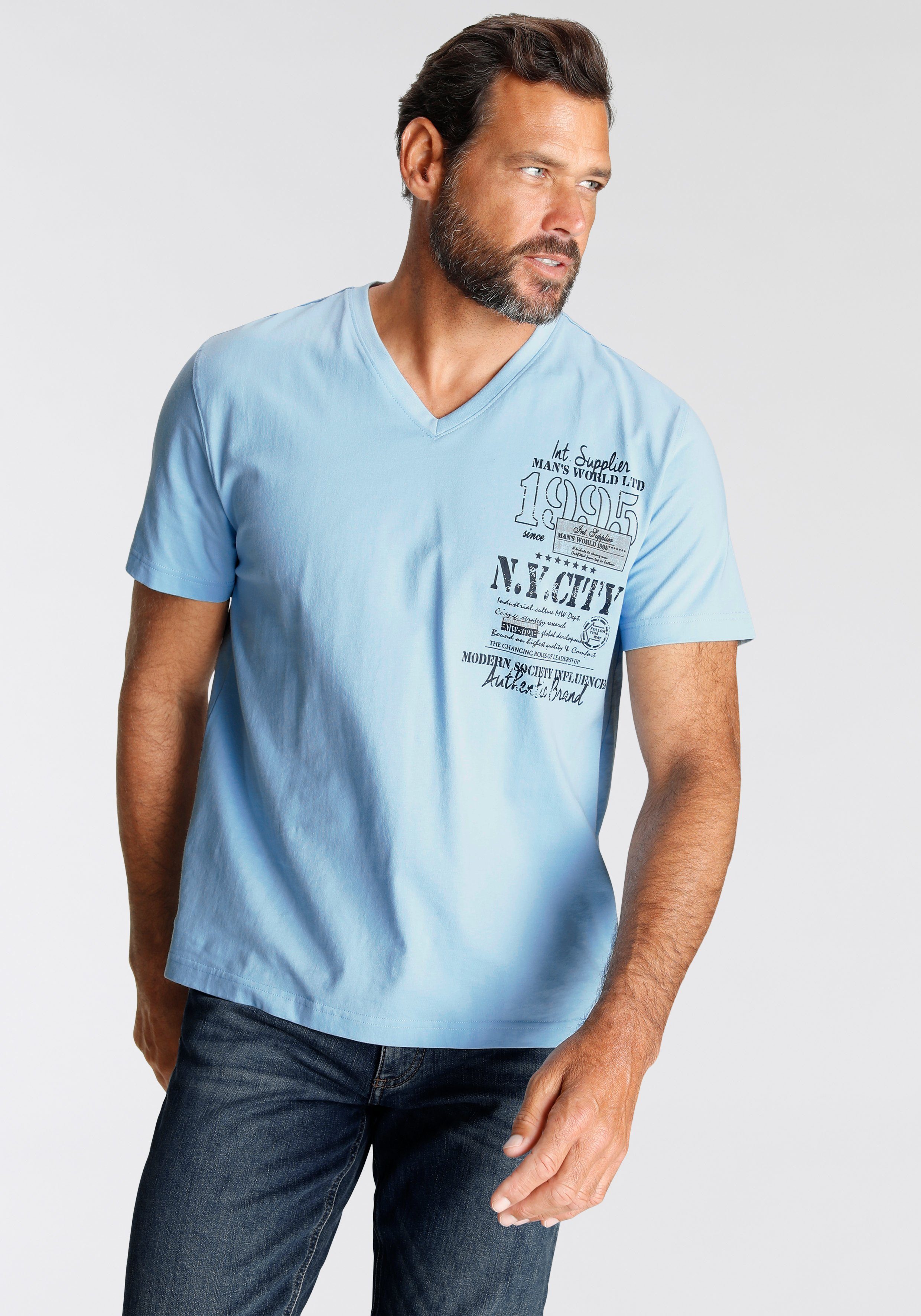 Man's World mit Print modischem T-Shirt