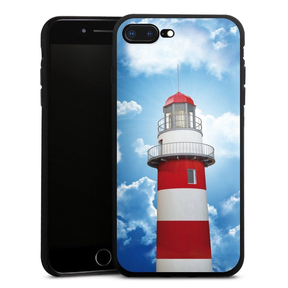 DeinDesign Handyhülle Leuchtturm Wolke Himmel Leuchtturm, Apple iPhone 8 Plus Silikon Hülle Bumper Case Handy Schutzhülle