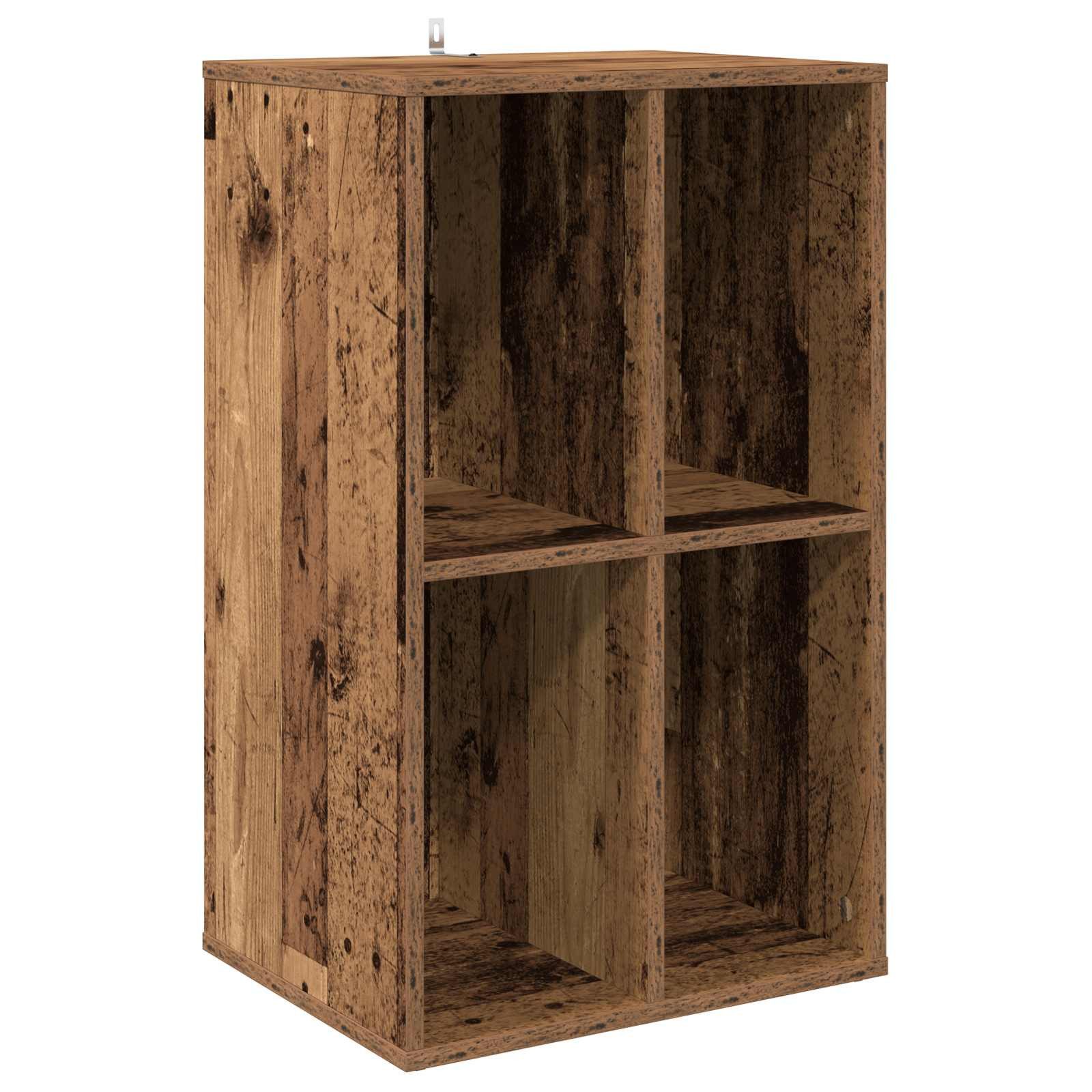 Schranksystem Schallplattenschrank Eichenholz 44,5 x 36,5 x 74,5 cm