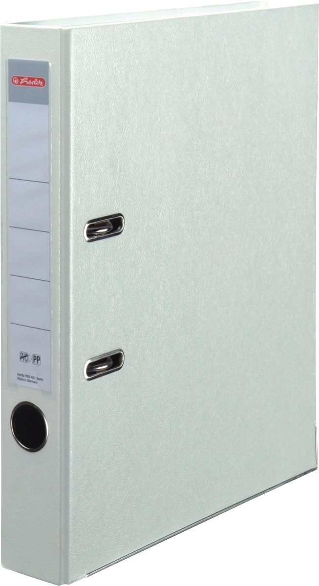 Herlitz Aktenordner Ordner Kunststoff A4 maX.file protect 50mm weiß