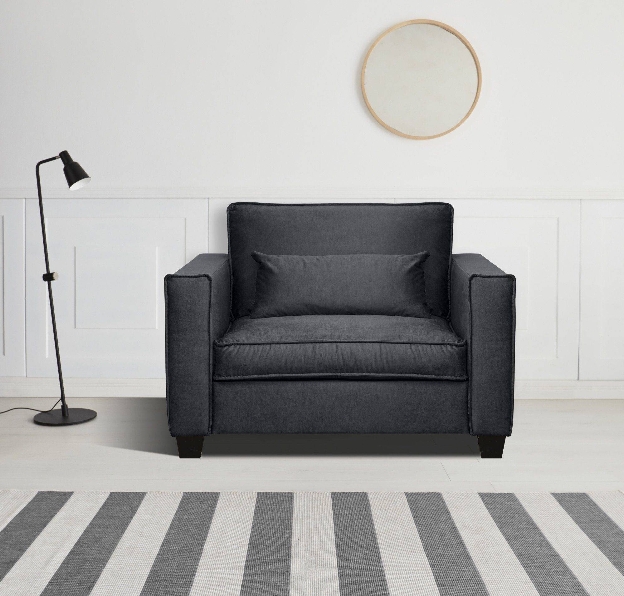 Home affaire Sessel Tilques, bequeme Sitzgelegenheiten, viele Farben verfügbar anthracite | Einzelsessel