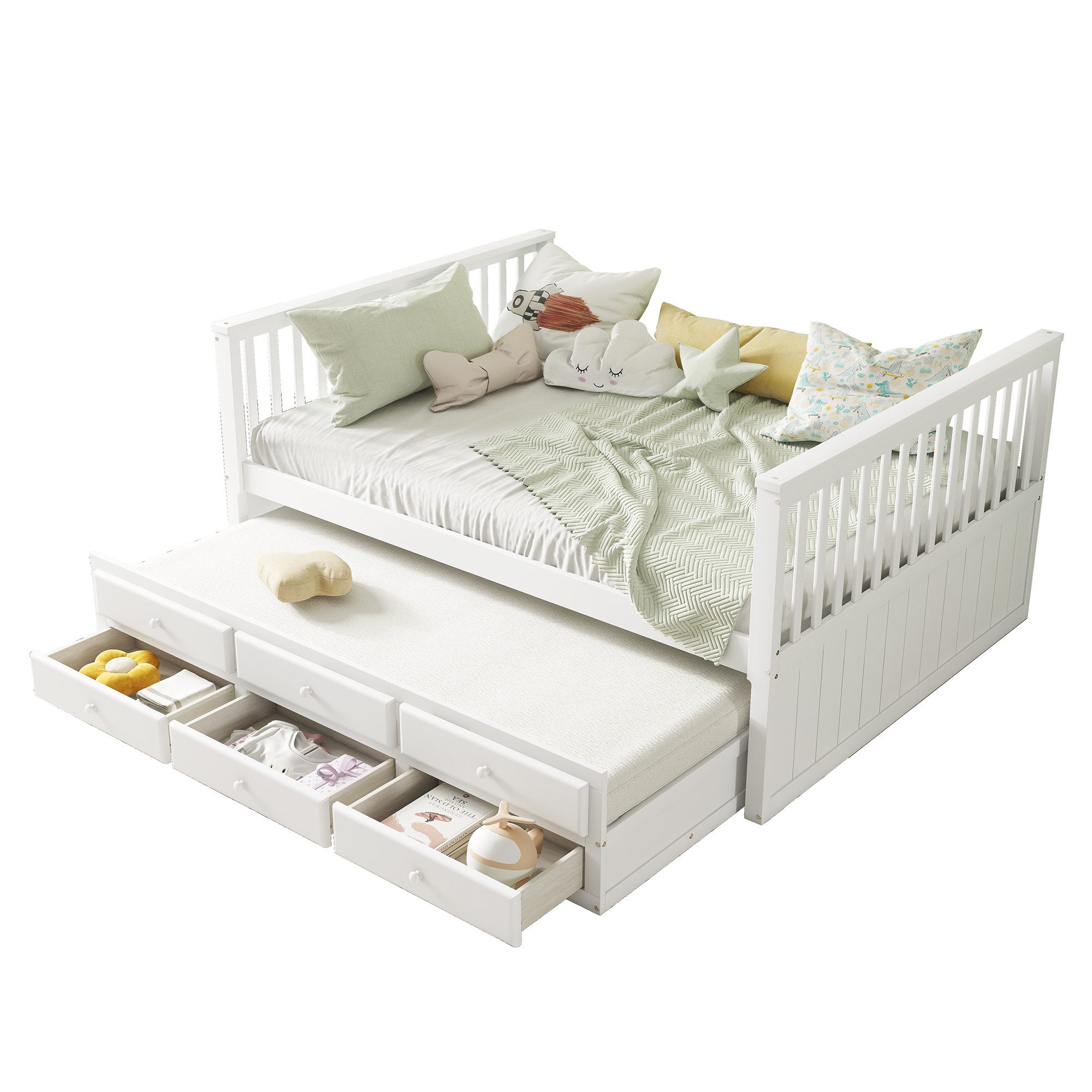 HAUSS SPOLE Holzbett 140x200/90x190cm Kinderbett mit günstig online kaufen