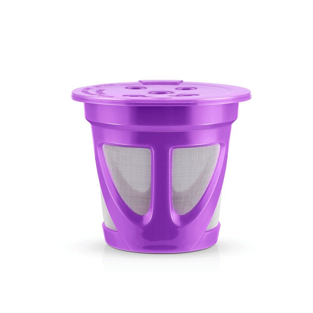 Blusmart Handfilter Praktischer Kaffeekapsel-Filterbecher Aus Rostfreiem, Langlebigem purple