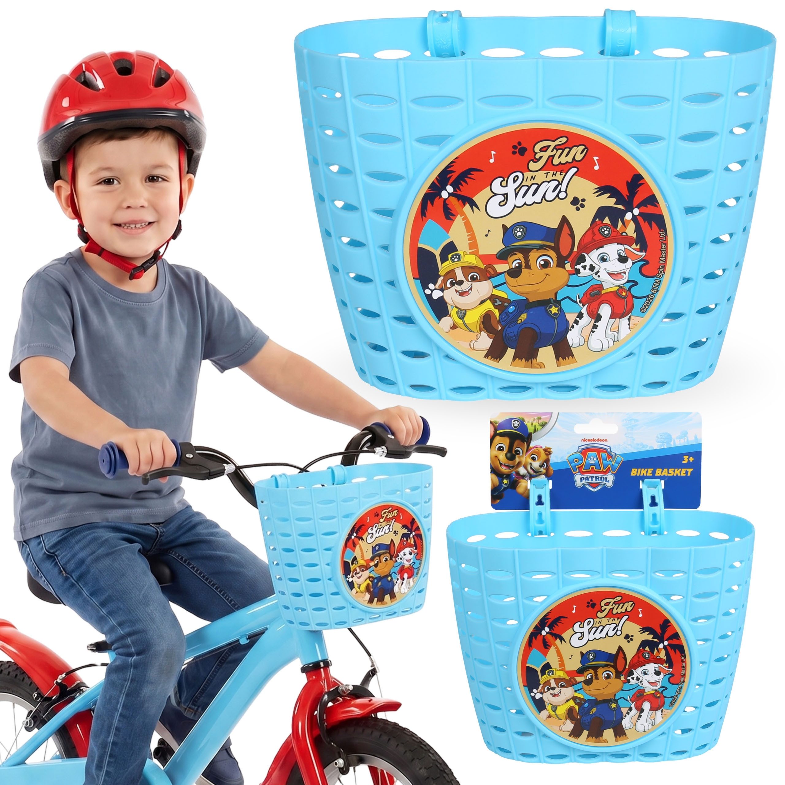 Sarcia.eu Fahrradkorb Paw Patrol Lenkerkorb für Jungen, Fahrrad & Roller, 20 x 15 x 12 cm