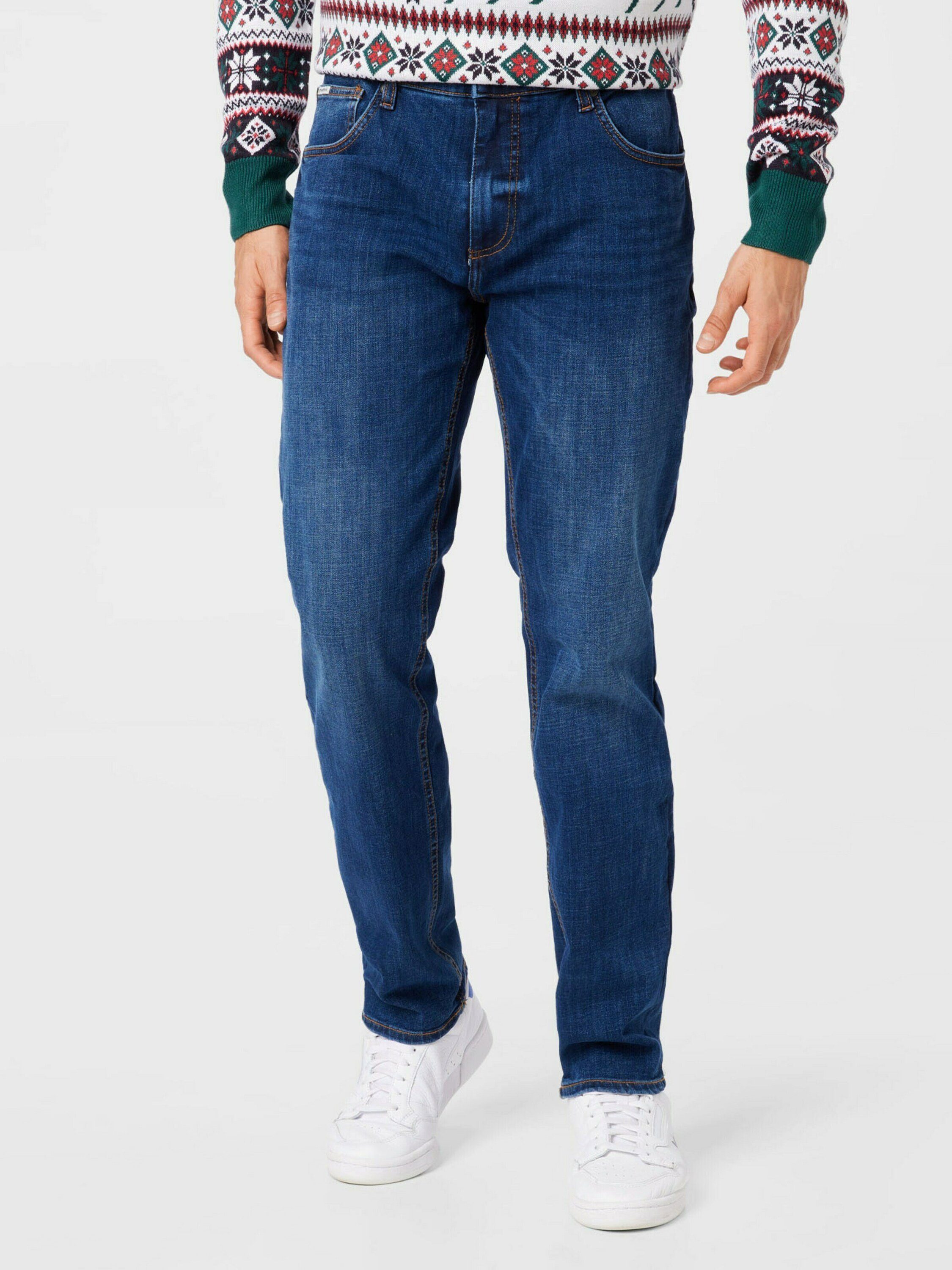 blue LINDBERGH Regular-fit-Jeans (1-tlg) heavy